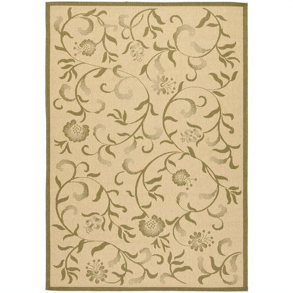 Swirling Garden Floral Indoor Rug