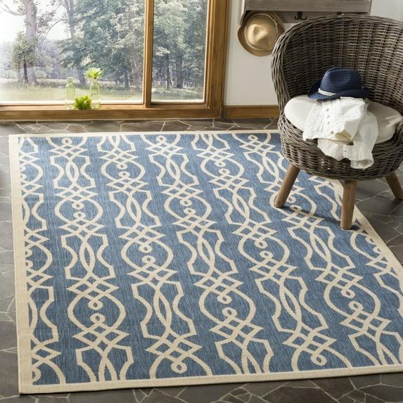 Martha Stewart Villa Screen - MSR4220 - Indoor Power Loomed Area Rugs - Azurite - 8'x11'2"