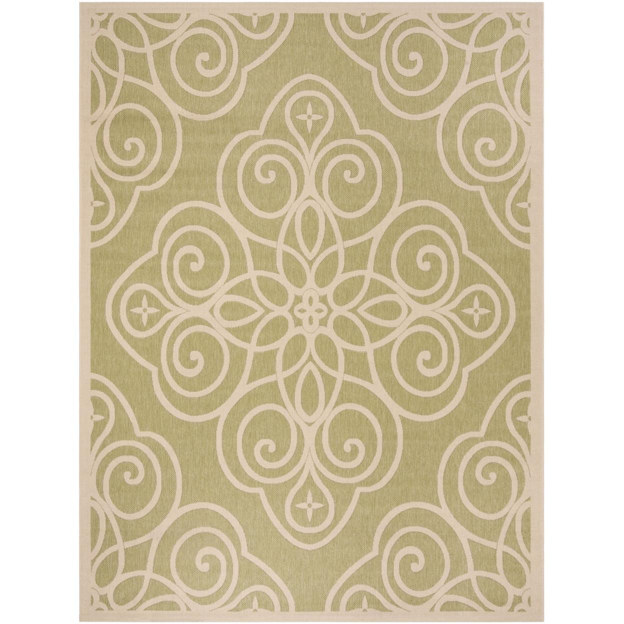Martha Stewart Rosamond - MSR4244 - Indoor Power Loomed Area Rugs - Lily Pad - 5'3"x7'7"