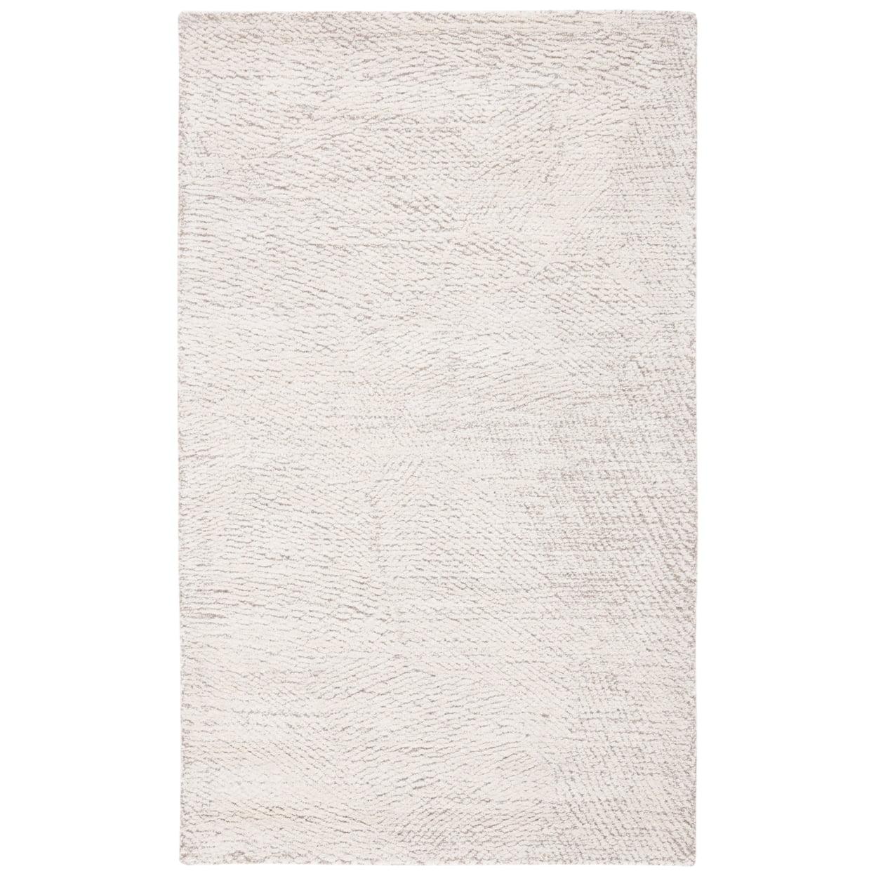 Ivory Floral Hand-Tufted Wool Accent Rug, 2' x 3'