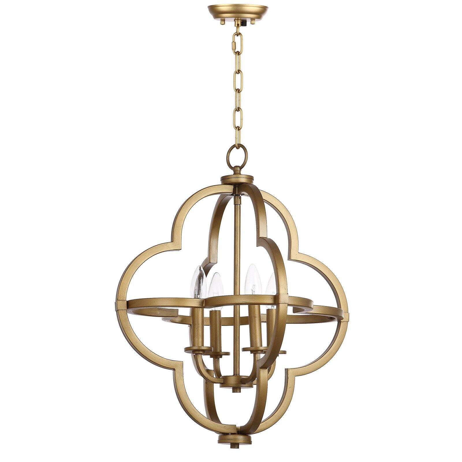 Safavieh Millard Glam 18.5-Inch Dia. Adjustable Pendant, Gold