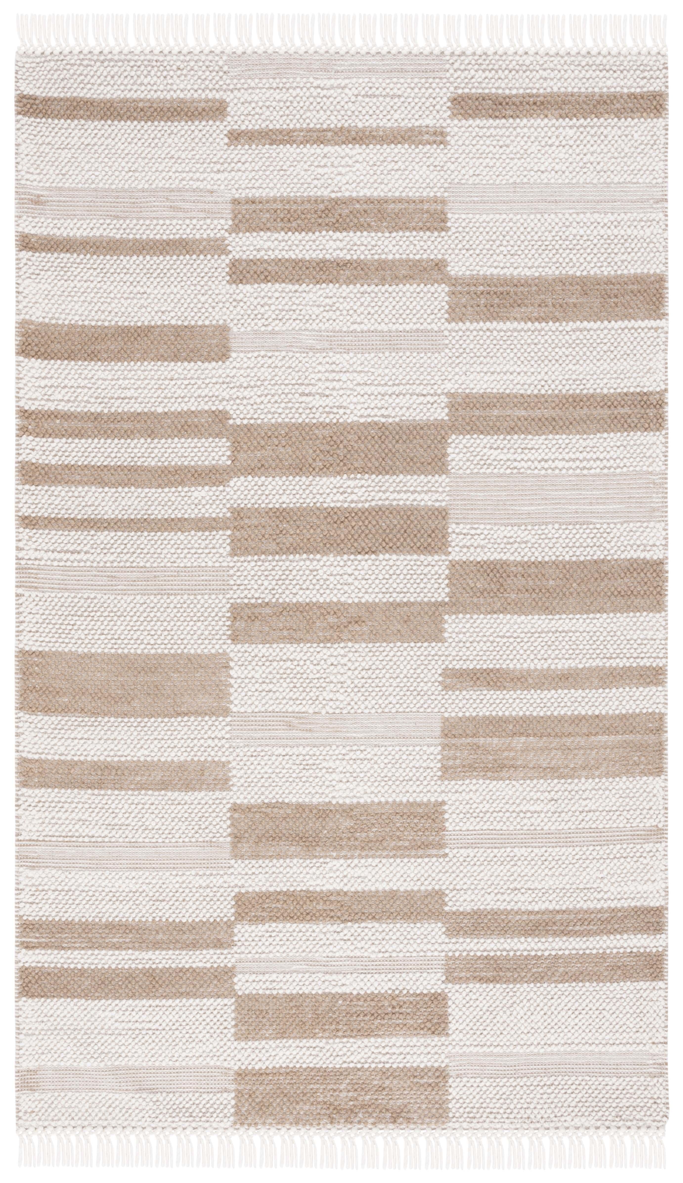 Natura NAT225 Power Loomed Area Rug - Ivory/Light Brown - 5'x8' - Safavieh.