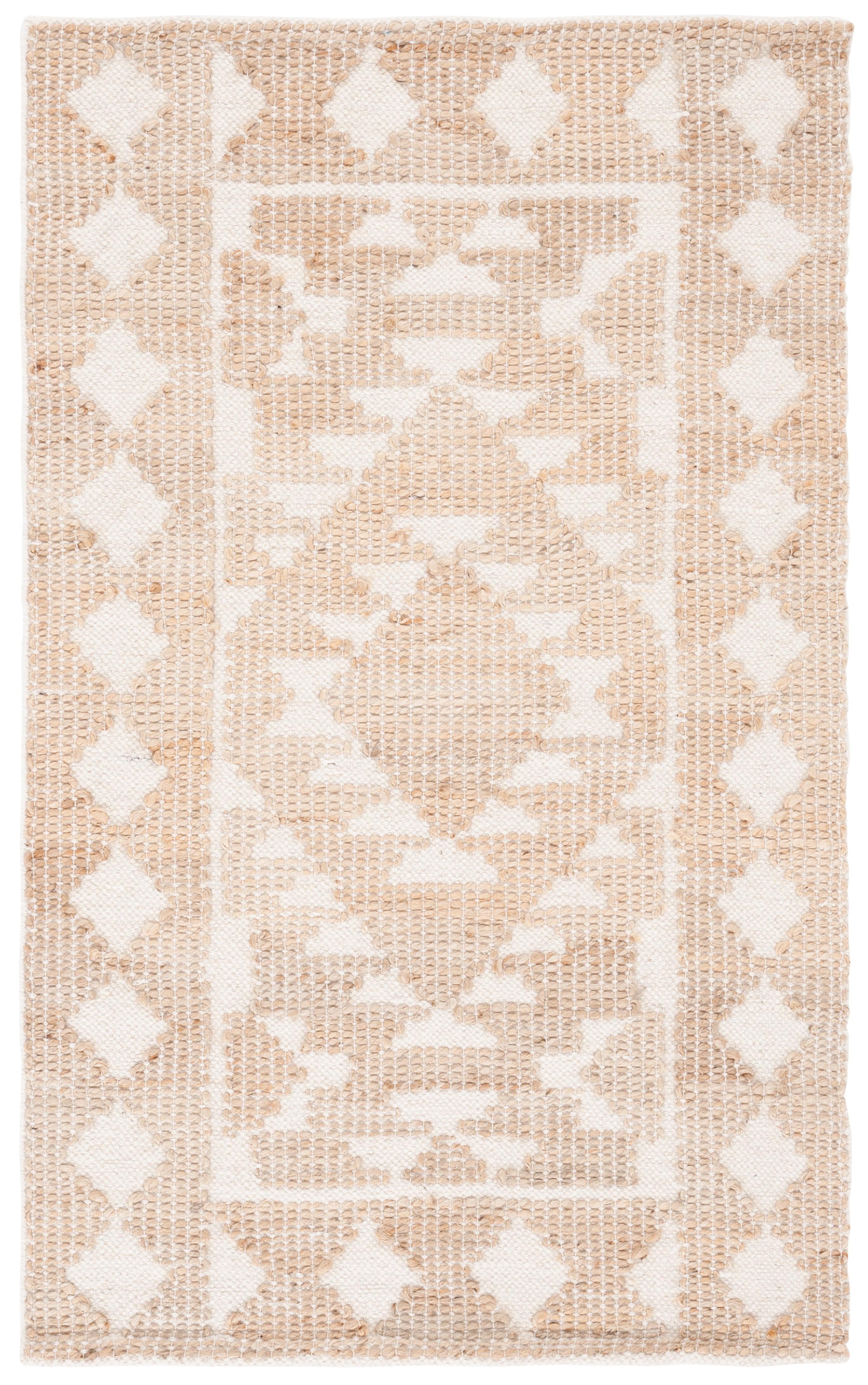 SAFAVIEH Natural Fiber Wesley Solid Area Rug, Ivory/Natural, 3' x 5'