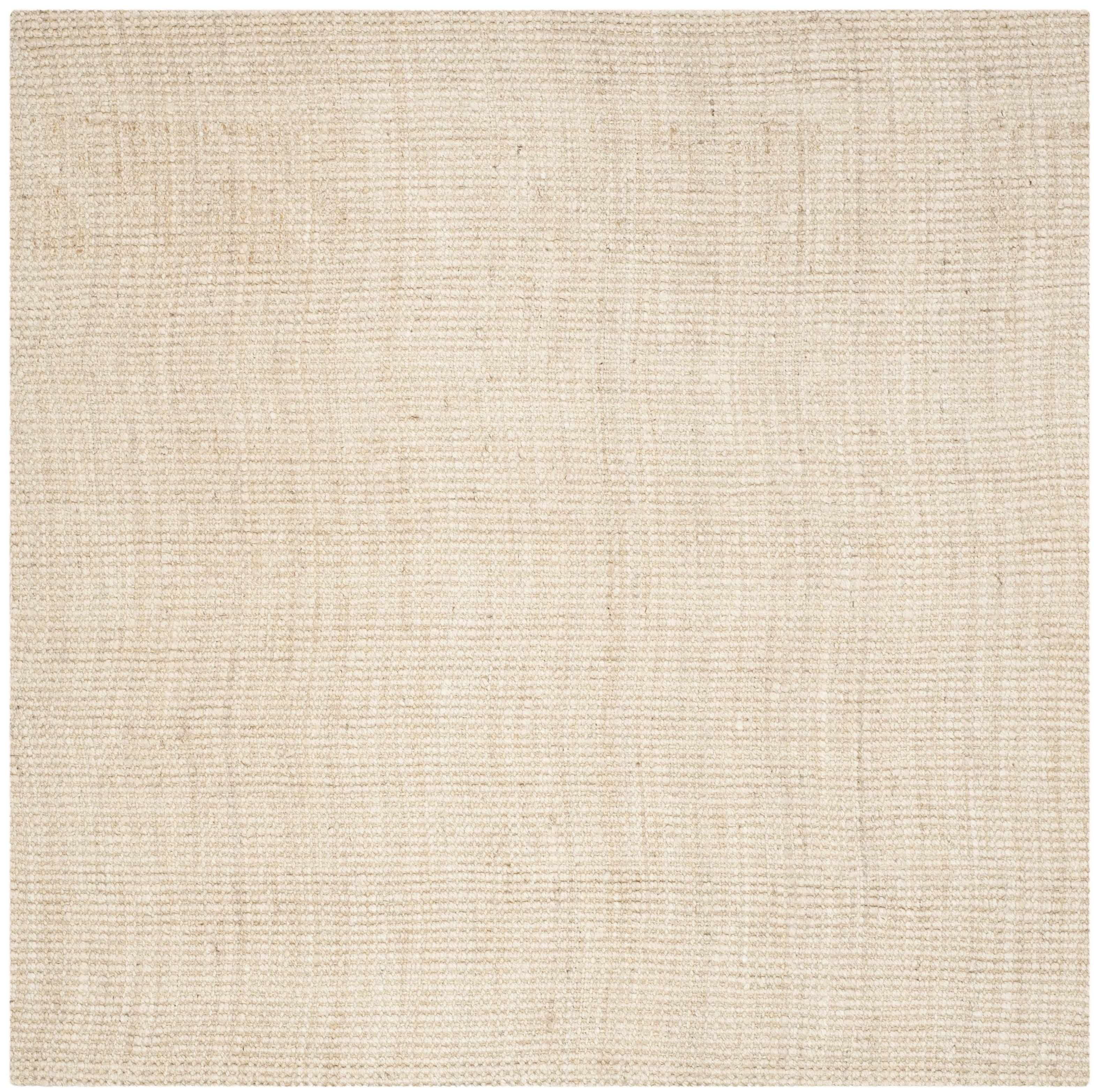 Natural Fiber NF730 Hand Woven Indoor Area Rug - Ivory - 5'x5' - Safavieh.