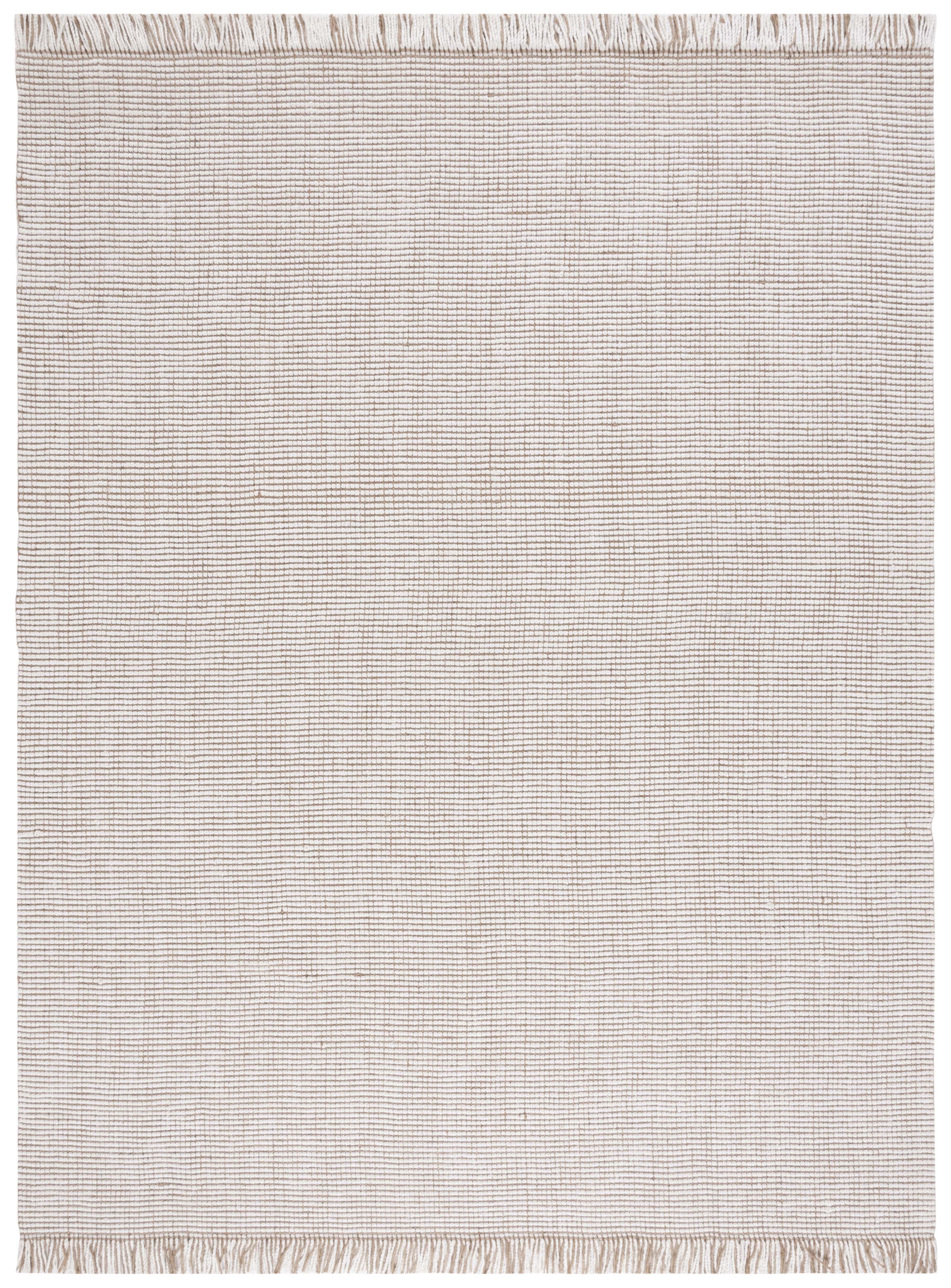 SAFAVIEH Natural Fiber Crawford Abstract Area Rug, Ivory/Natural, 9' x 12'