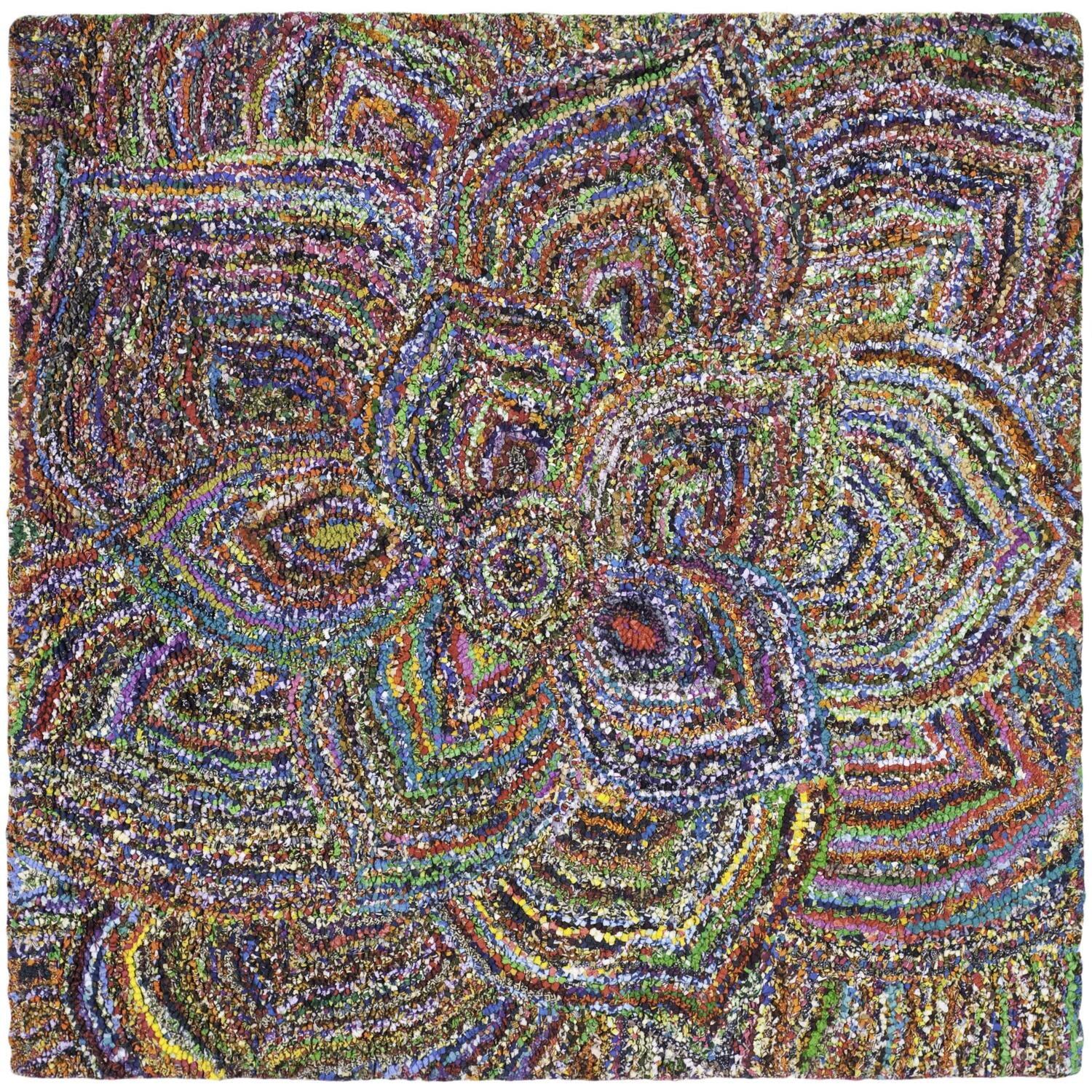 Nantucket NAN517 Hand Tufted Area Rug - Multi - 4'x4' - Safavieh.