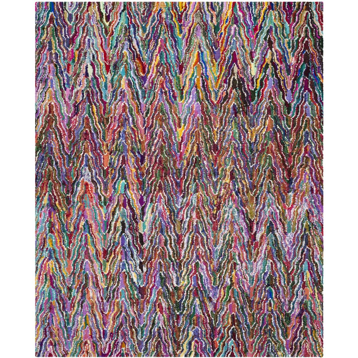 Nantucket NAN312 Hand Tufted Indoor Area Rug - Multi - 9'x12' - Safavieh