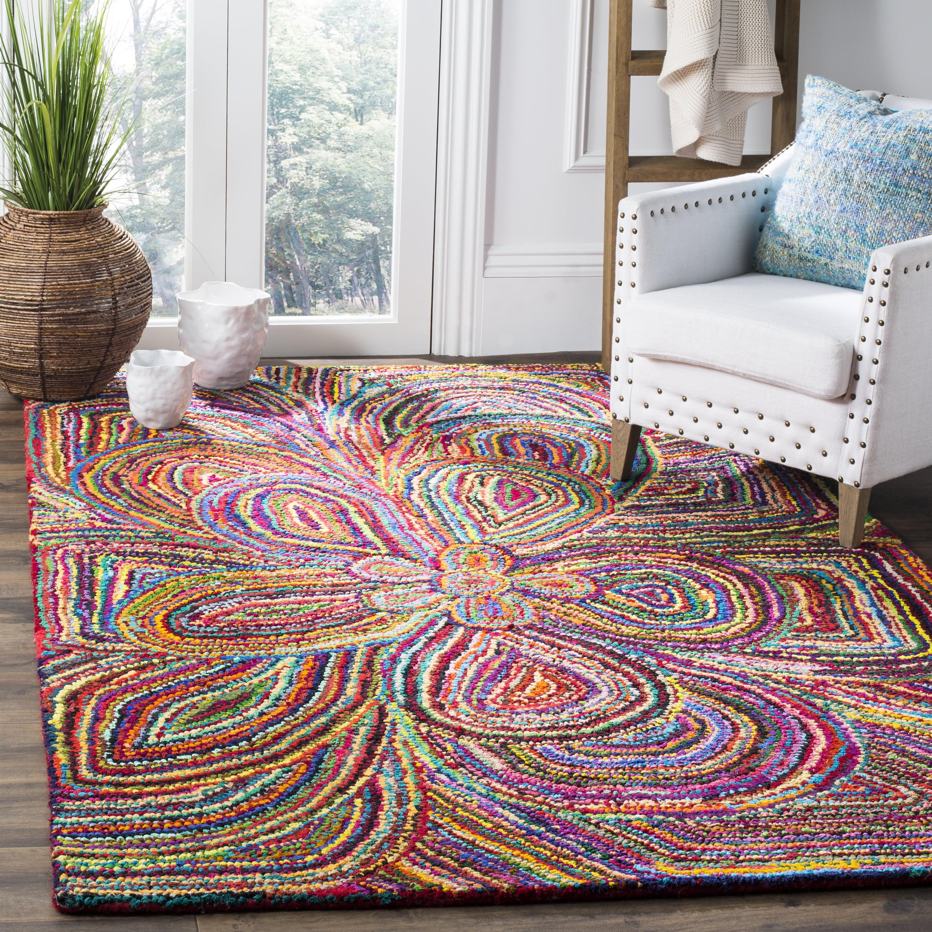 Nantucket NAN445 Hand Tufted Area Rug - Multi - 6'x9' - Safavieh.