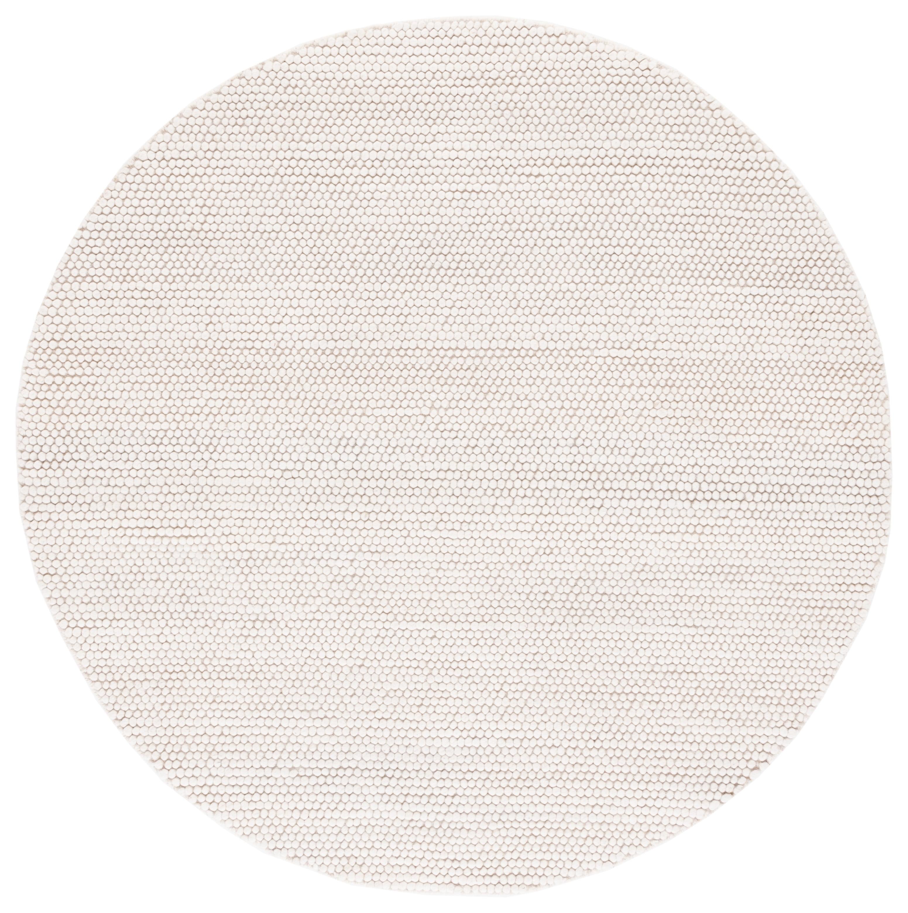 SAFAVIEH Natura Feride Geometric Area Rug, Ivory, 5' x 5' Round