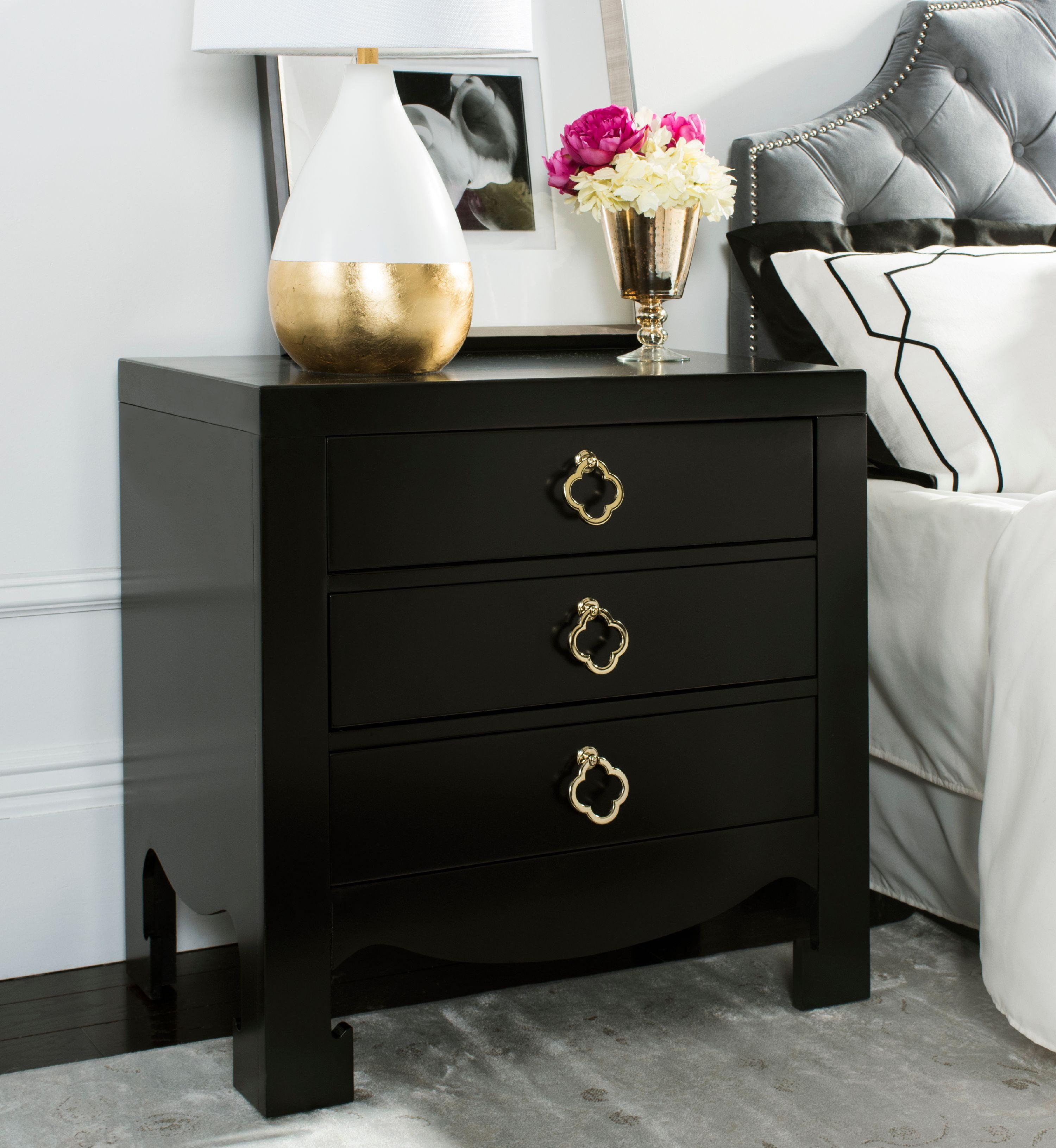 Nero 3 Drawer Nightstand  - Safavieh