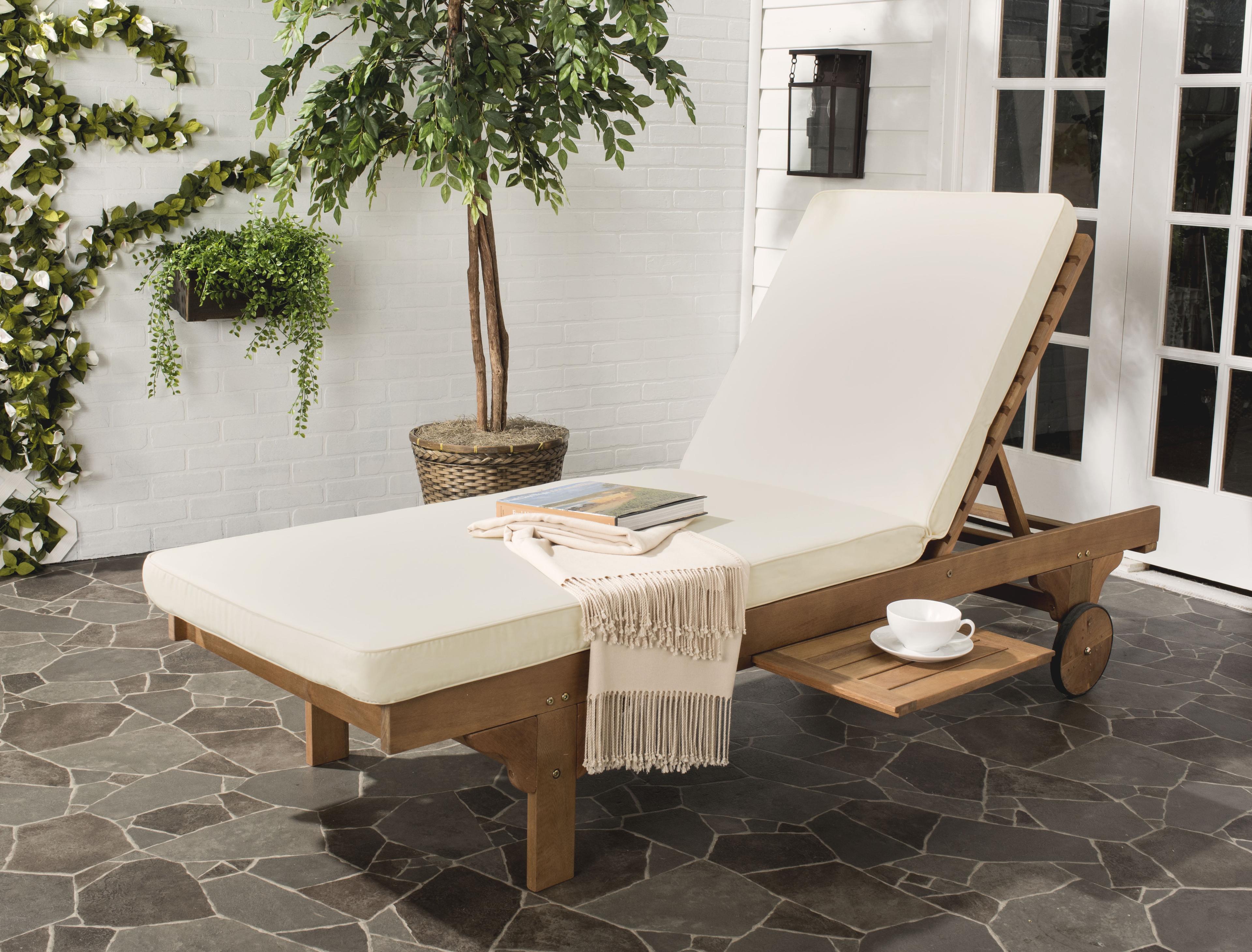 Newport Lounge Chair - Outdoor - PAT7022 - Natural/Beige -Safavieh