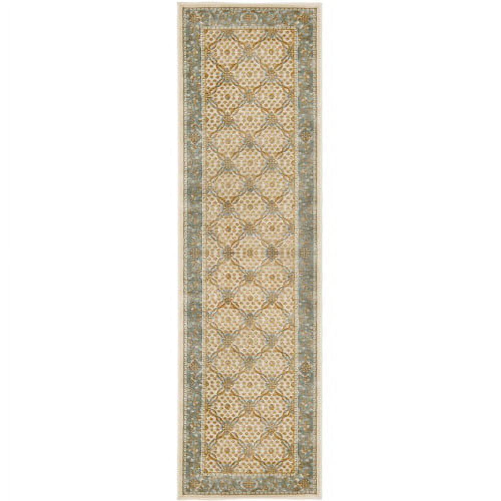 SAFAVIEH Paradise Jonette Geometric Floral Runner Rug, Cream, 2' x 7'