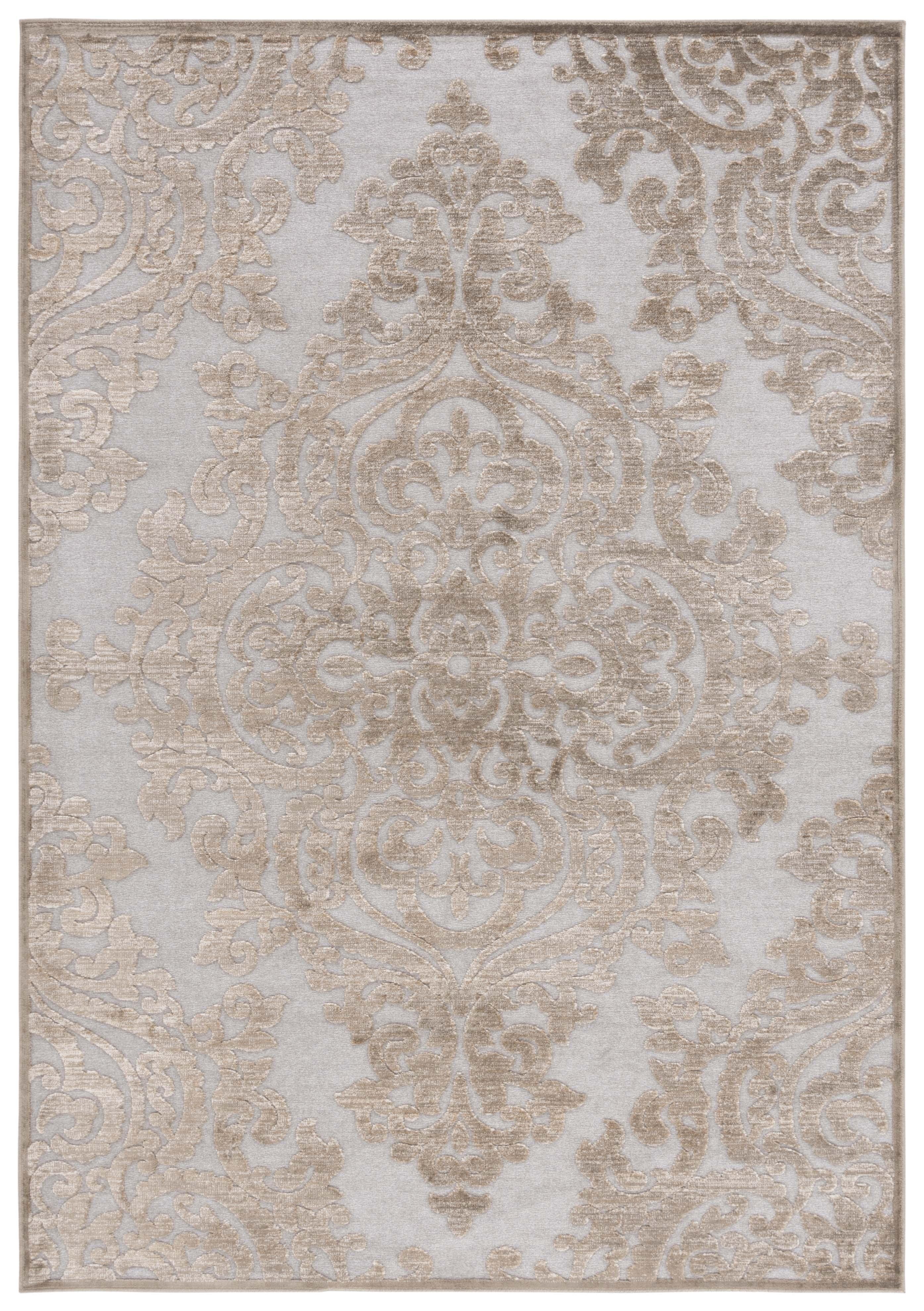 SAFAVIEH Paradise Edna Damask Area Rug, Mouse, 7'6" x 10'6"