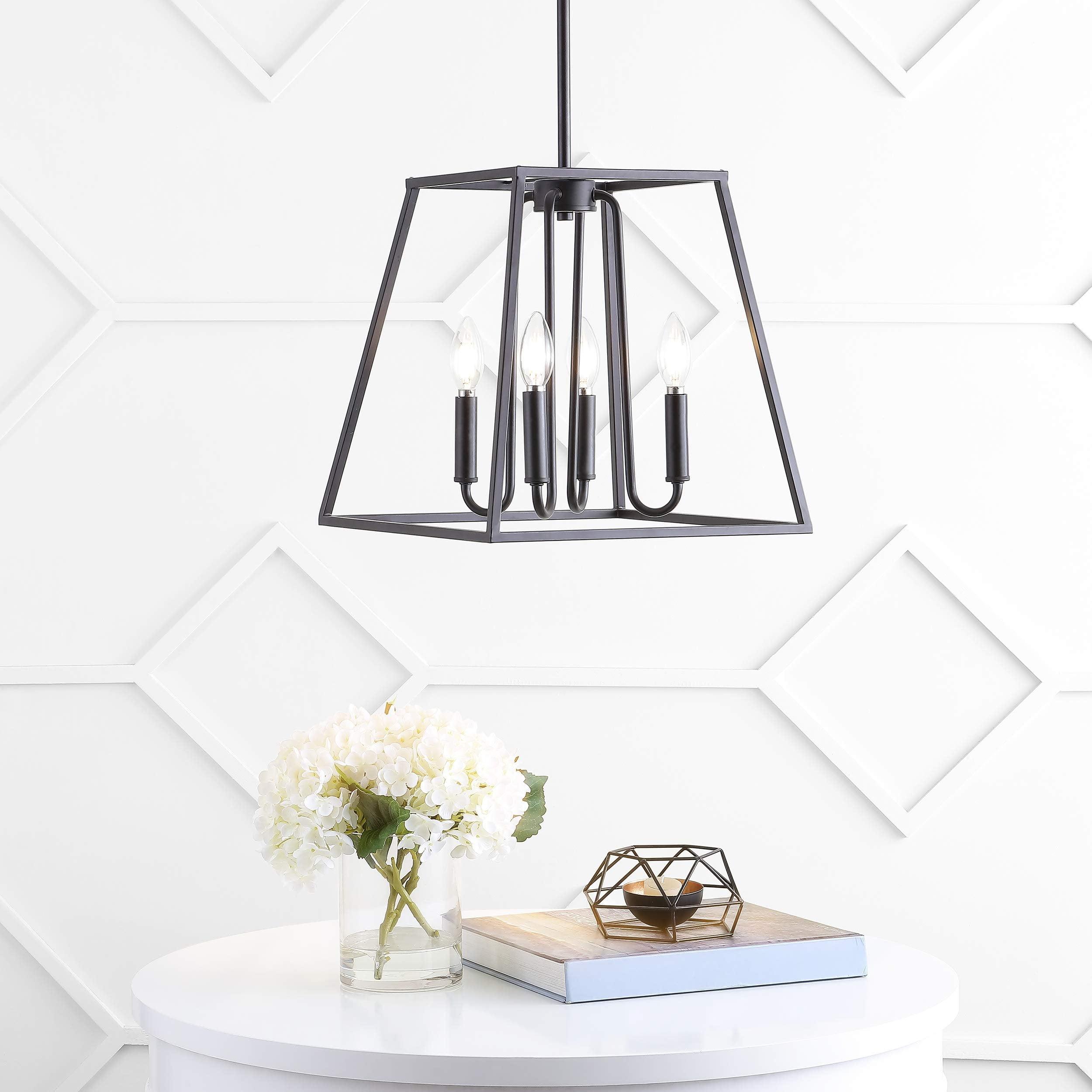 Contemporary Black Bronze 52.5" LED Metal Pendant Light