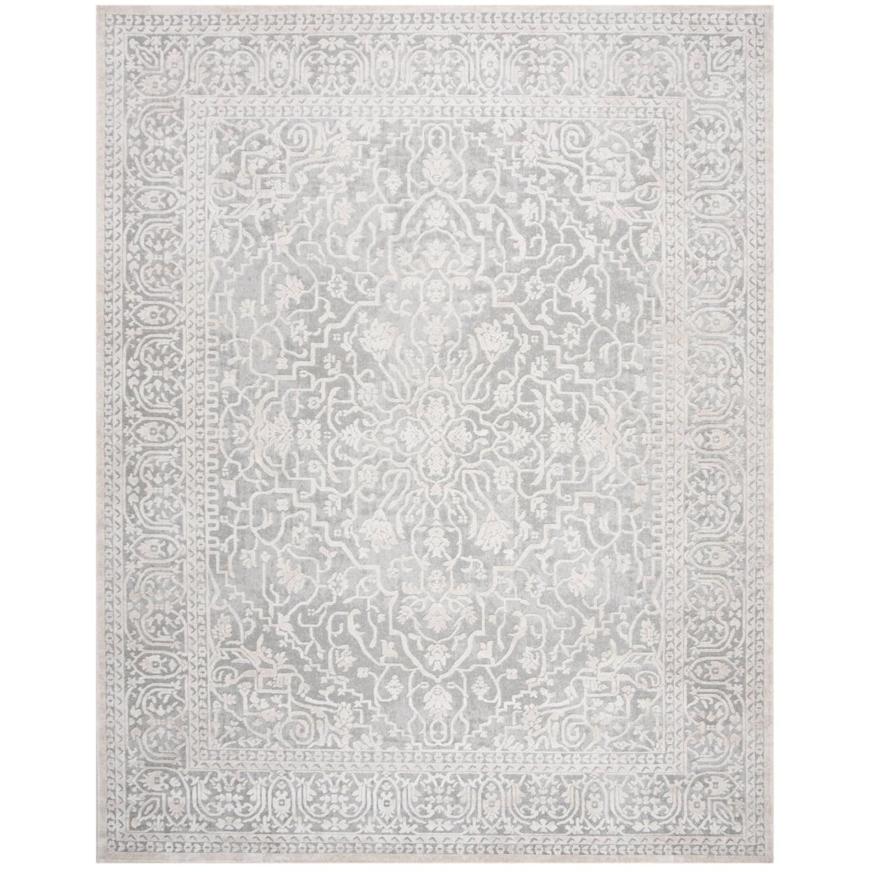 Reflection RFT670 Power Loomed Runner Rug - Light Grey/Cream - 2'3"x10' - Safavieh.