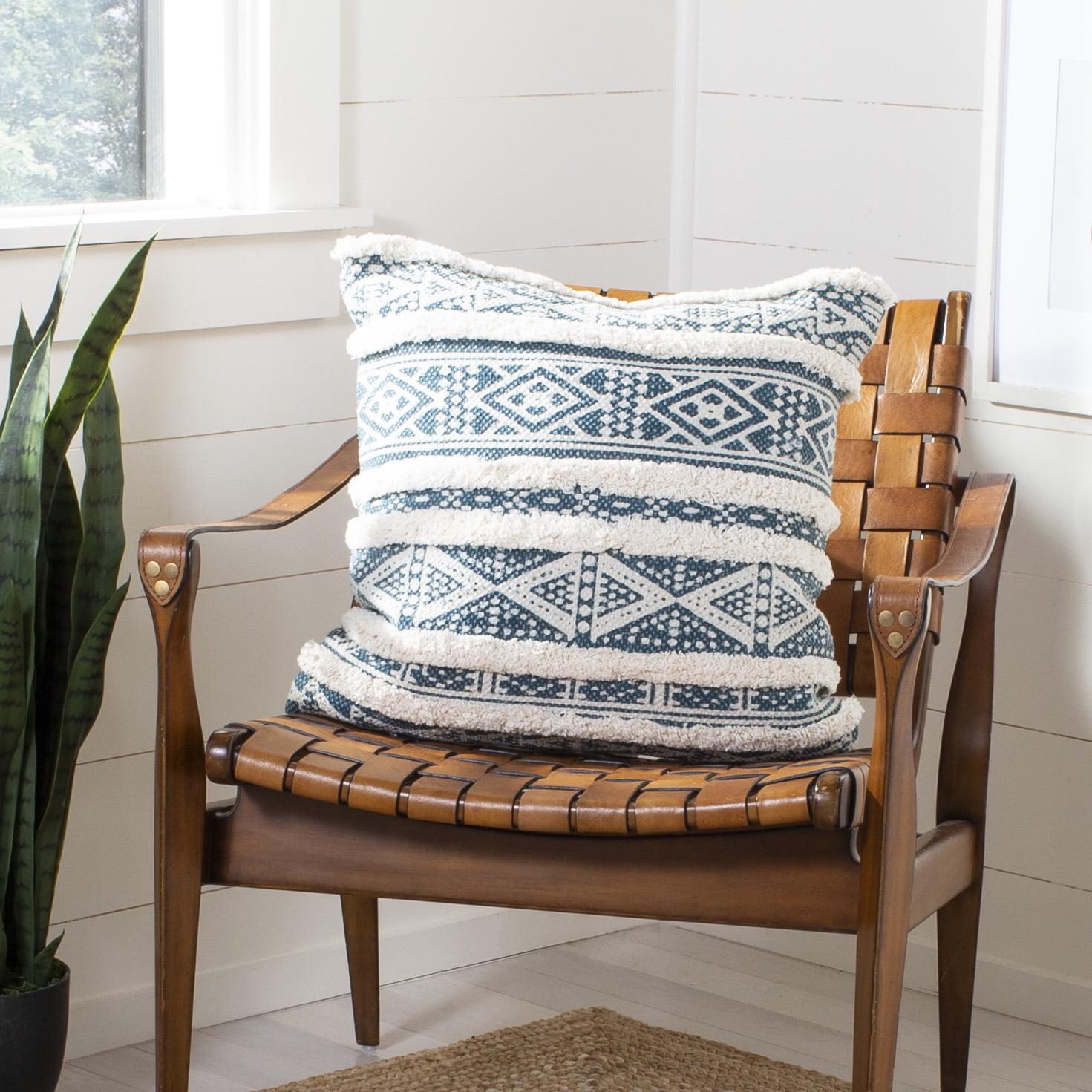 Castaneda Fringed Cotton Throw Pillow