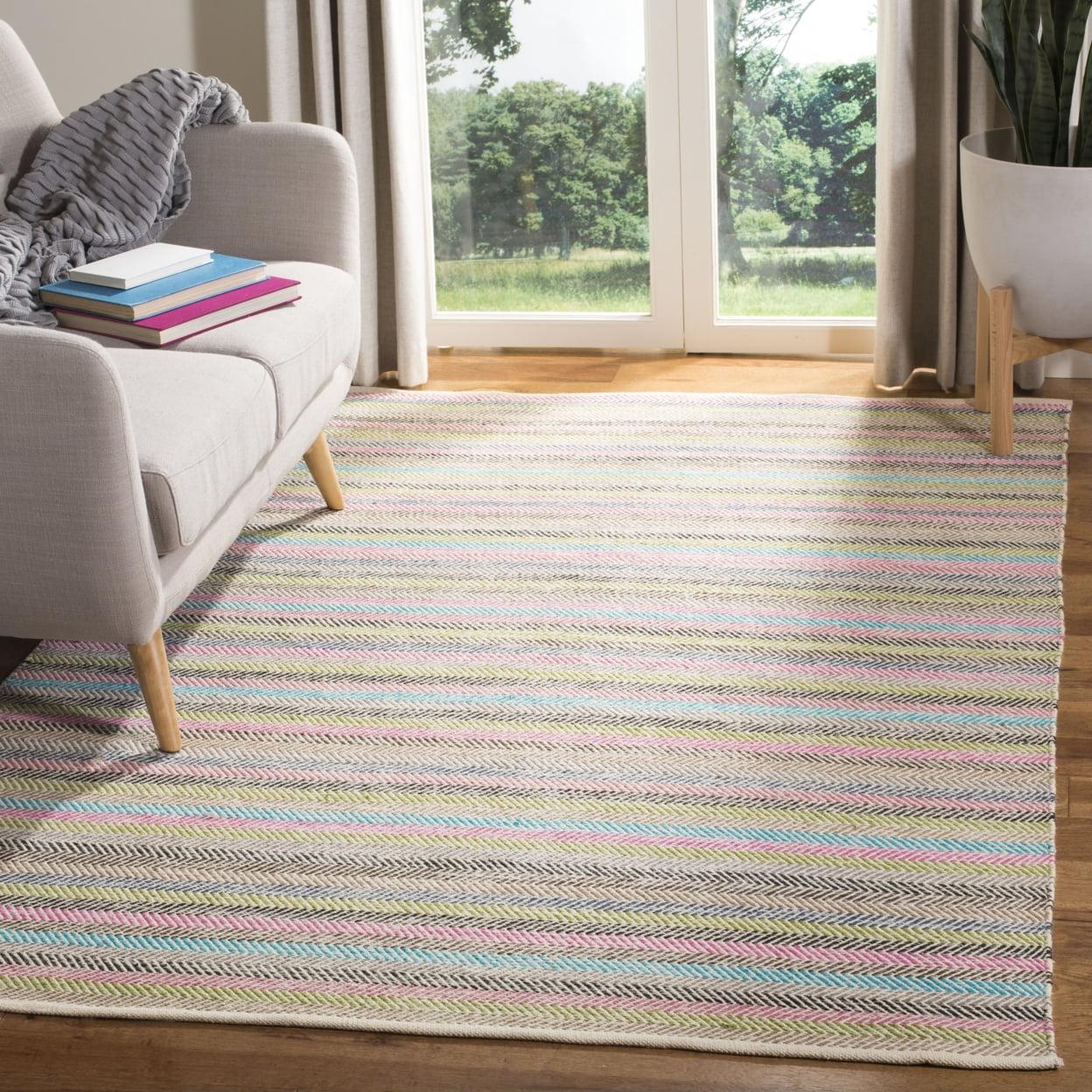 Striped Kilim STK421 Hand Woven Area Rug  - Safavieh