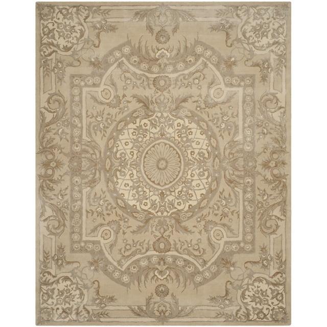Savonnerie SAV623 Hand Tufted Area Rug - Sand - 8'x10' - Safavieh.