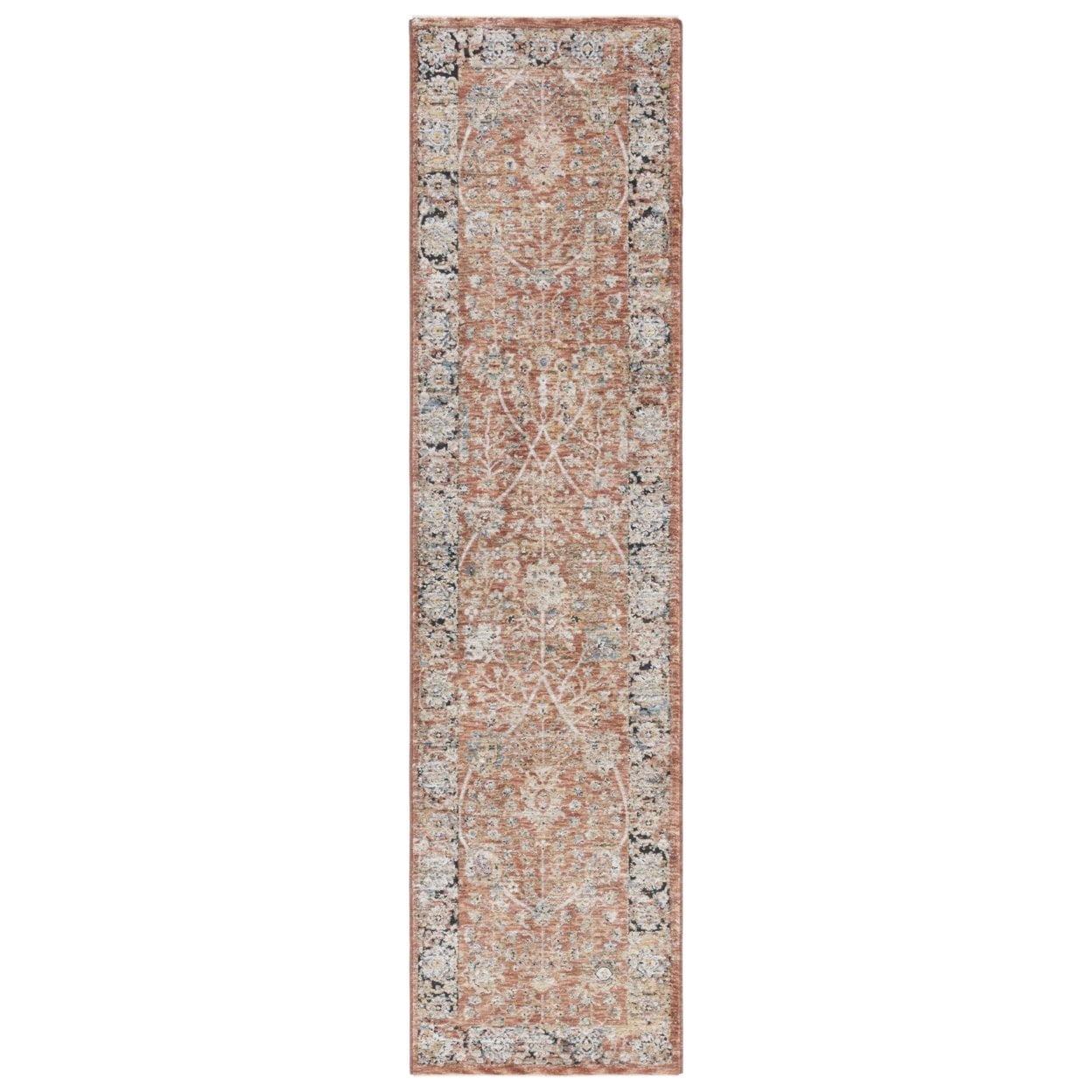 Silverado SVD112 Power Loomed Runner Rug - Rust/Blue - 2'x8' - Safavieh.