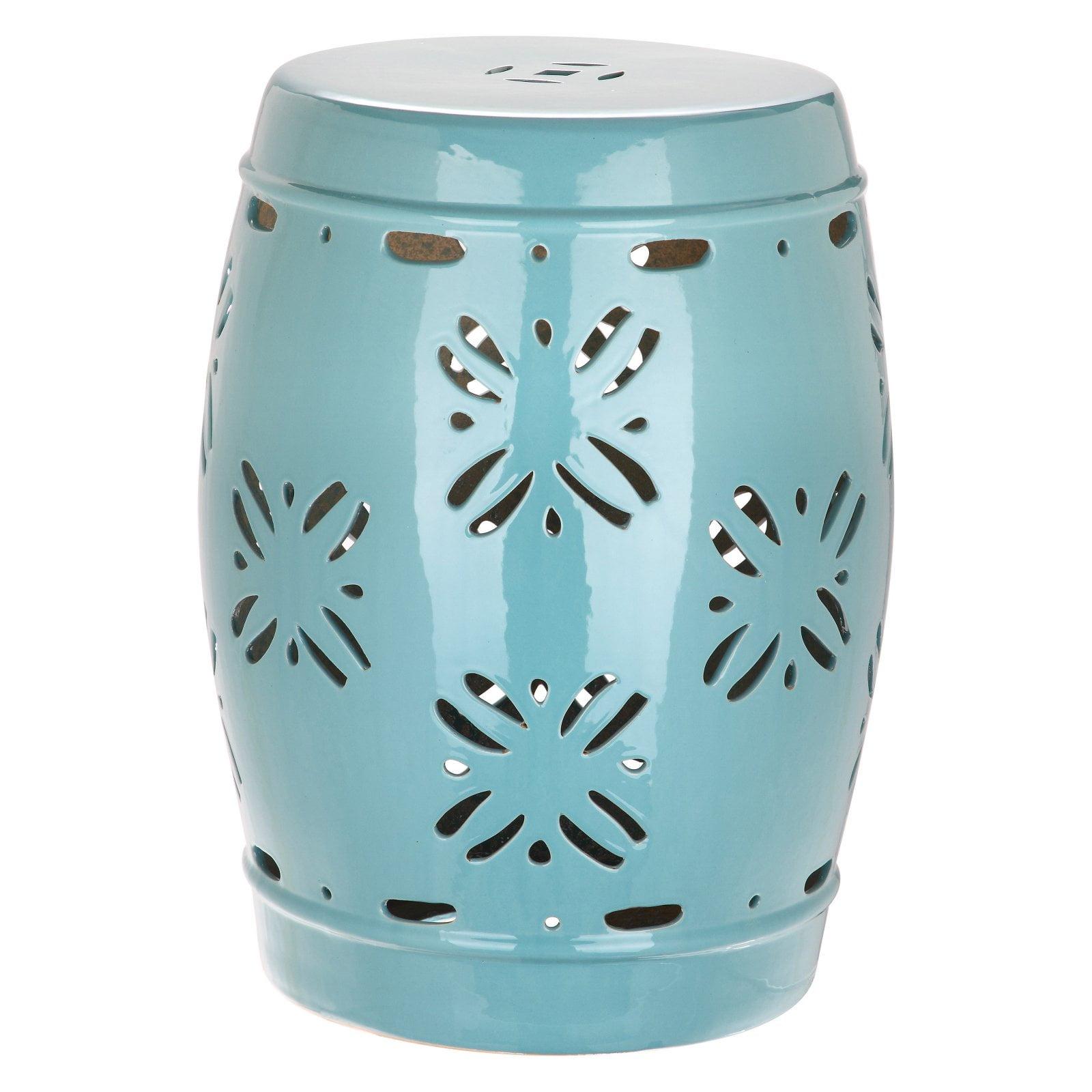 Sakura Ceramic Garden Stool  - Safavieh