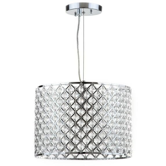 Silva Diamond Chandelier - LIT4444 - Clear/Chrome - Safavieh