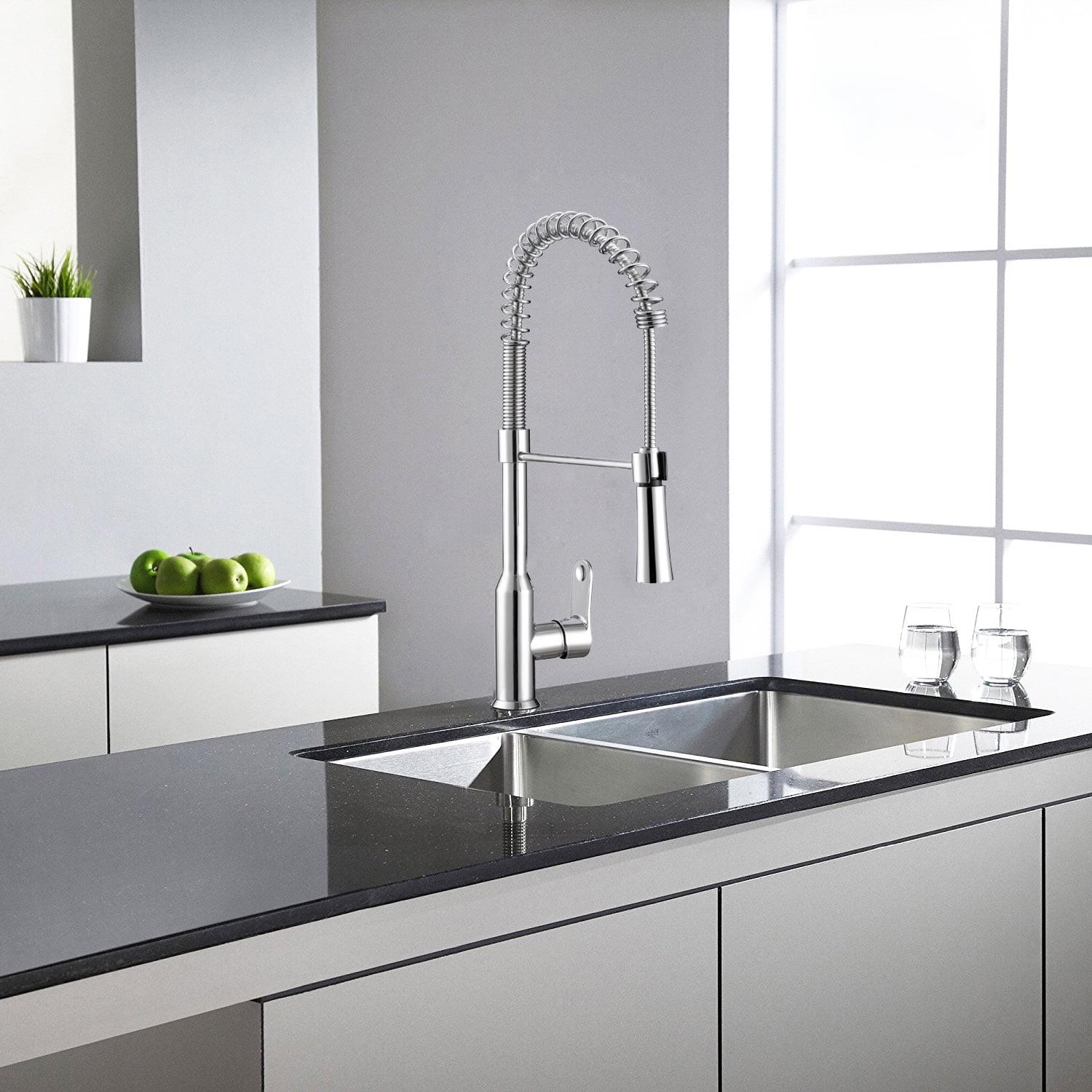 Euphoria Chrome Pull-Out Spray Kitchen Faucet