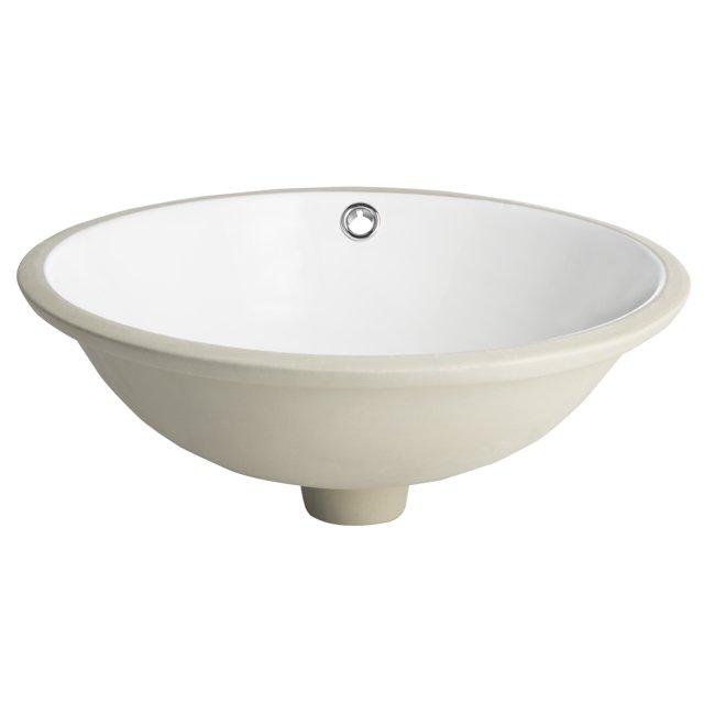 Safavieh Nerida 16.92'' White Ceramic Circular Bathroom Sink with Overflow