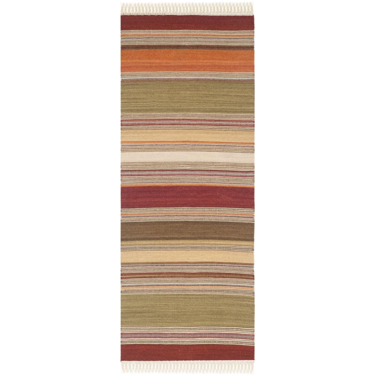 Striped Kilim STK317 Hand Woven Area Rug  - Safavieh