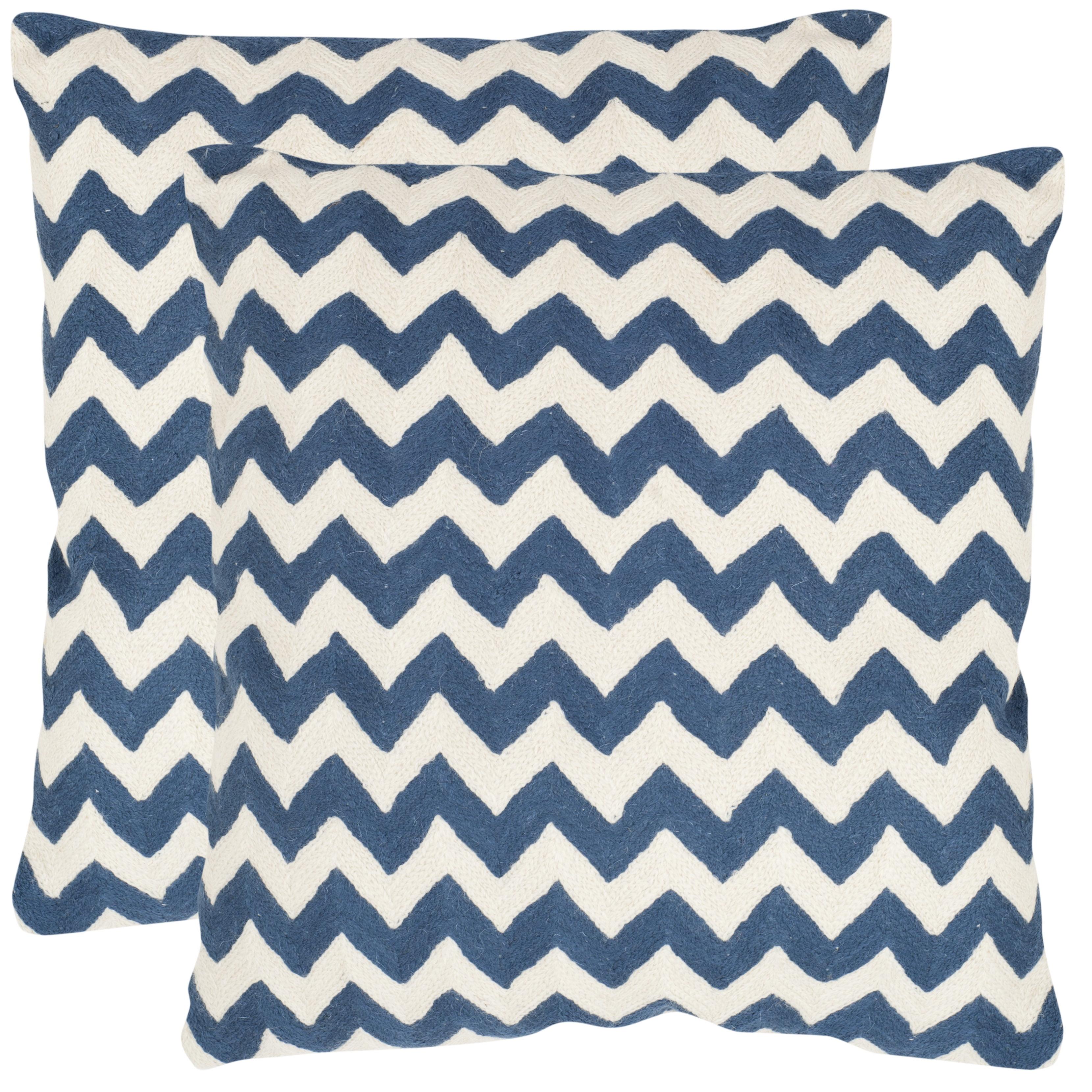 Safavieh Canvas Reversible Throw Pillow (Set of 2)