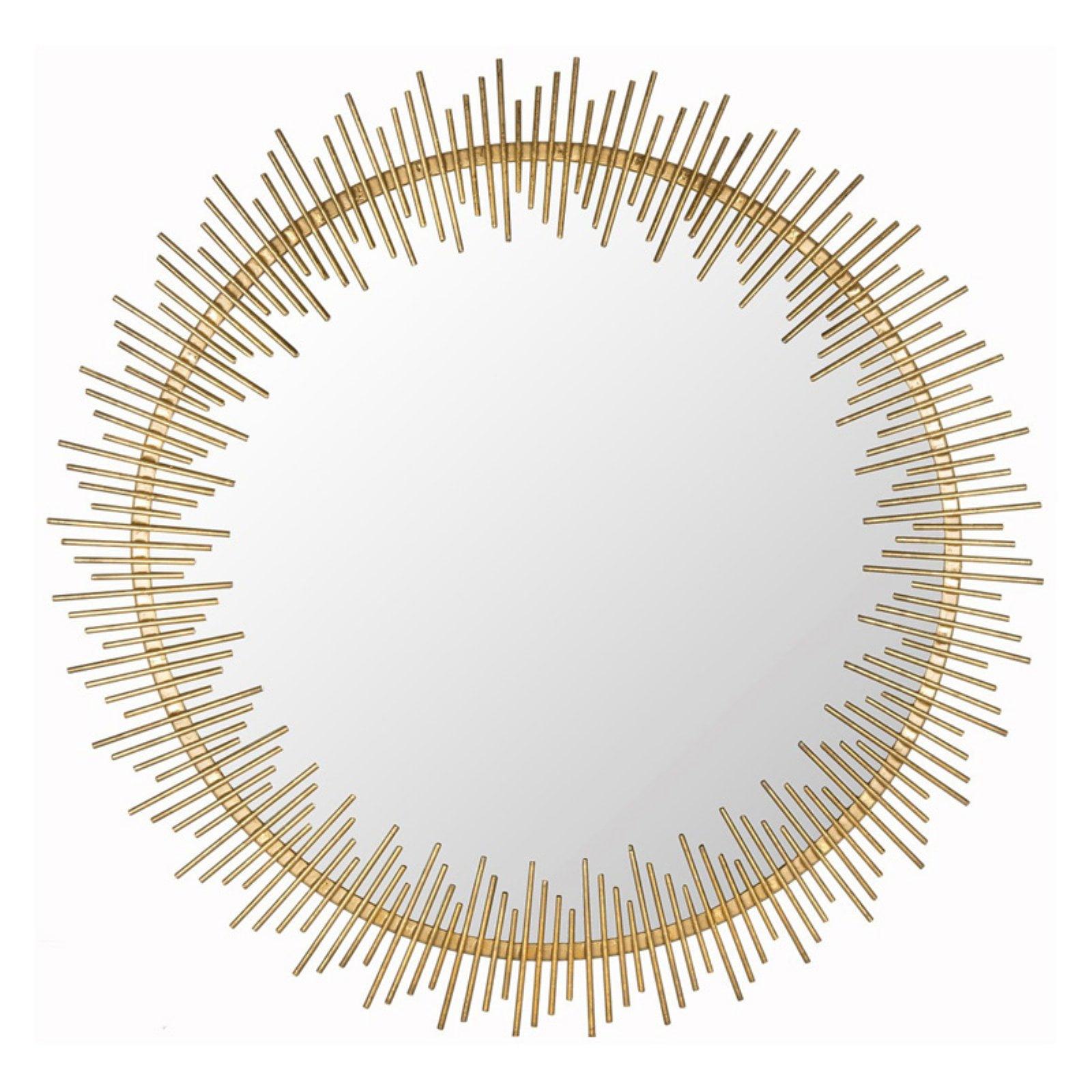 Sunray Circle Mirror - Antique Gold - Safavieh