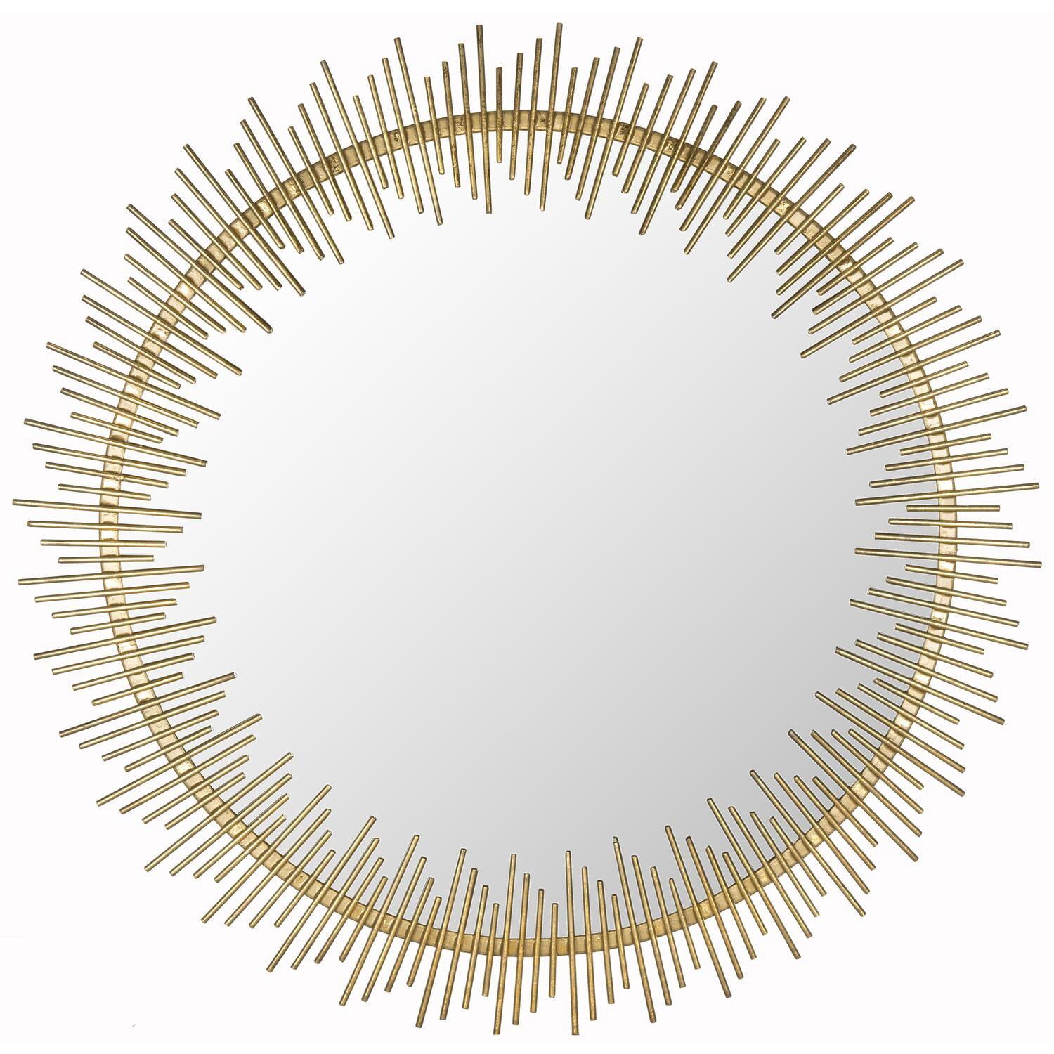 Sunray Circle Mirror - Antique Gold - Safavieh