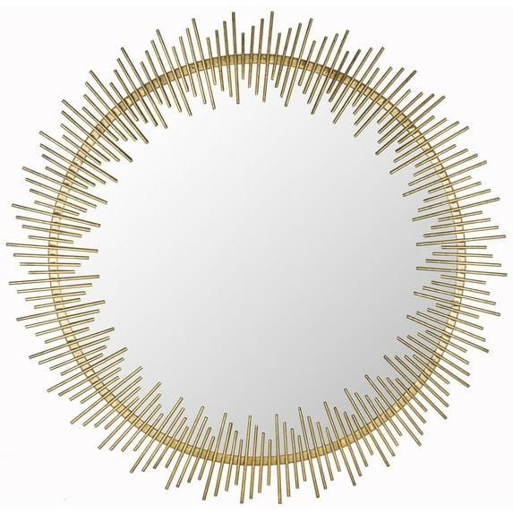 Sunray Circle Mirror - Antique Gold - Safavieh