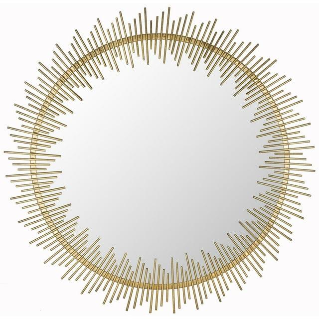 Sunray Circle Mirror - Antique Gold - Safavieh