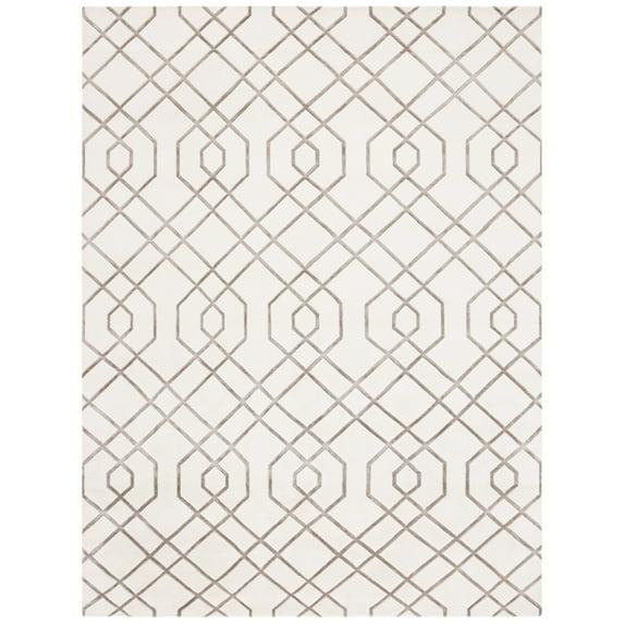 Tibetan Shag Hand Knotted Wool Geometric Rug