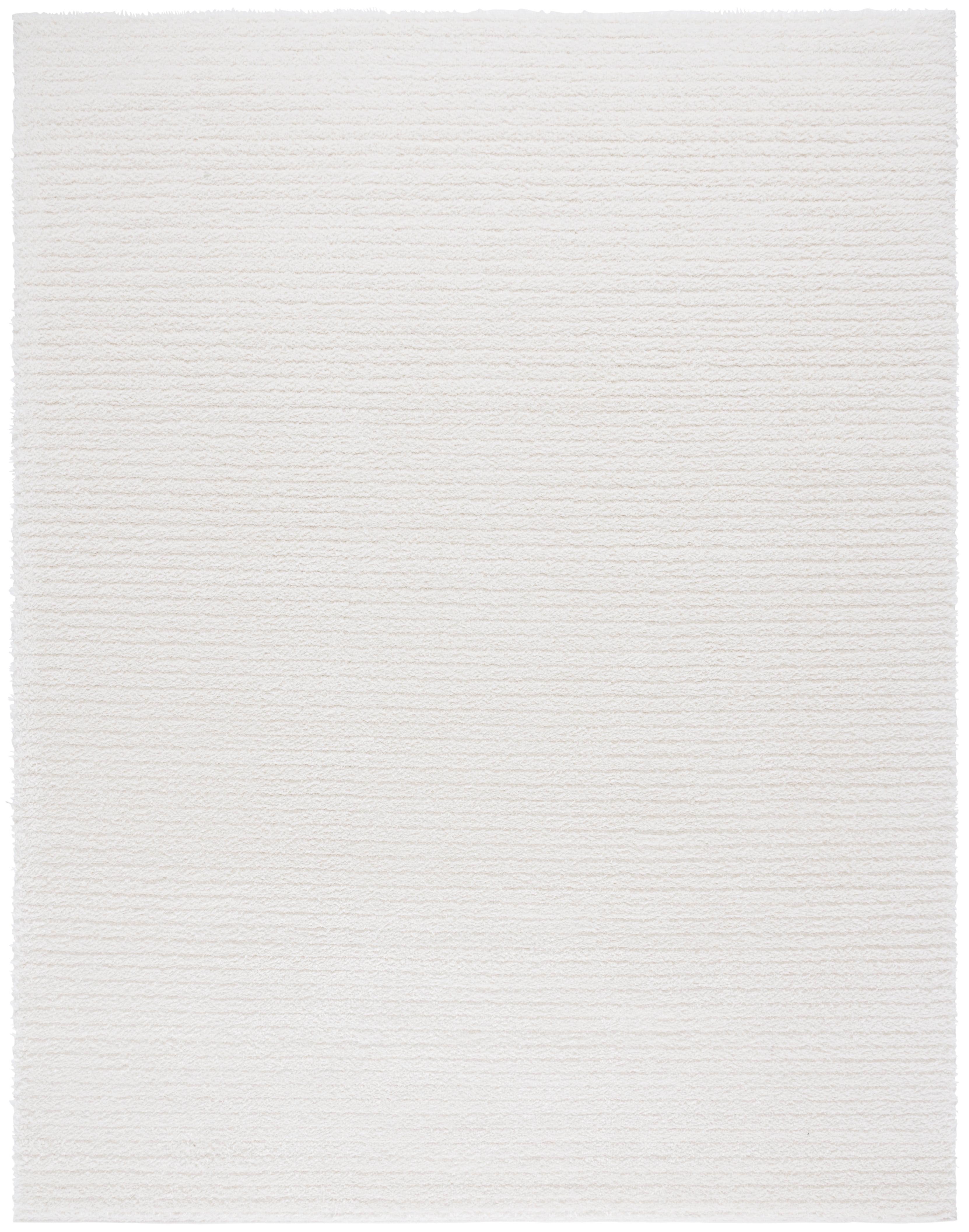 SAFAVIEH Tahoe Candyce Solid Shag Area Rug, Ivory, 8' x 10'