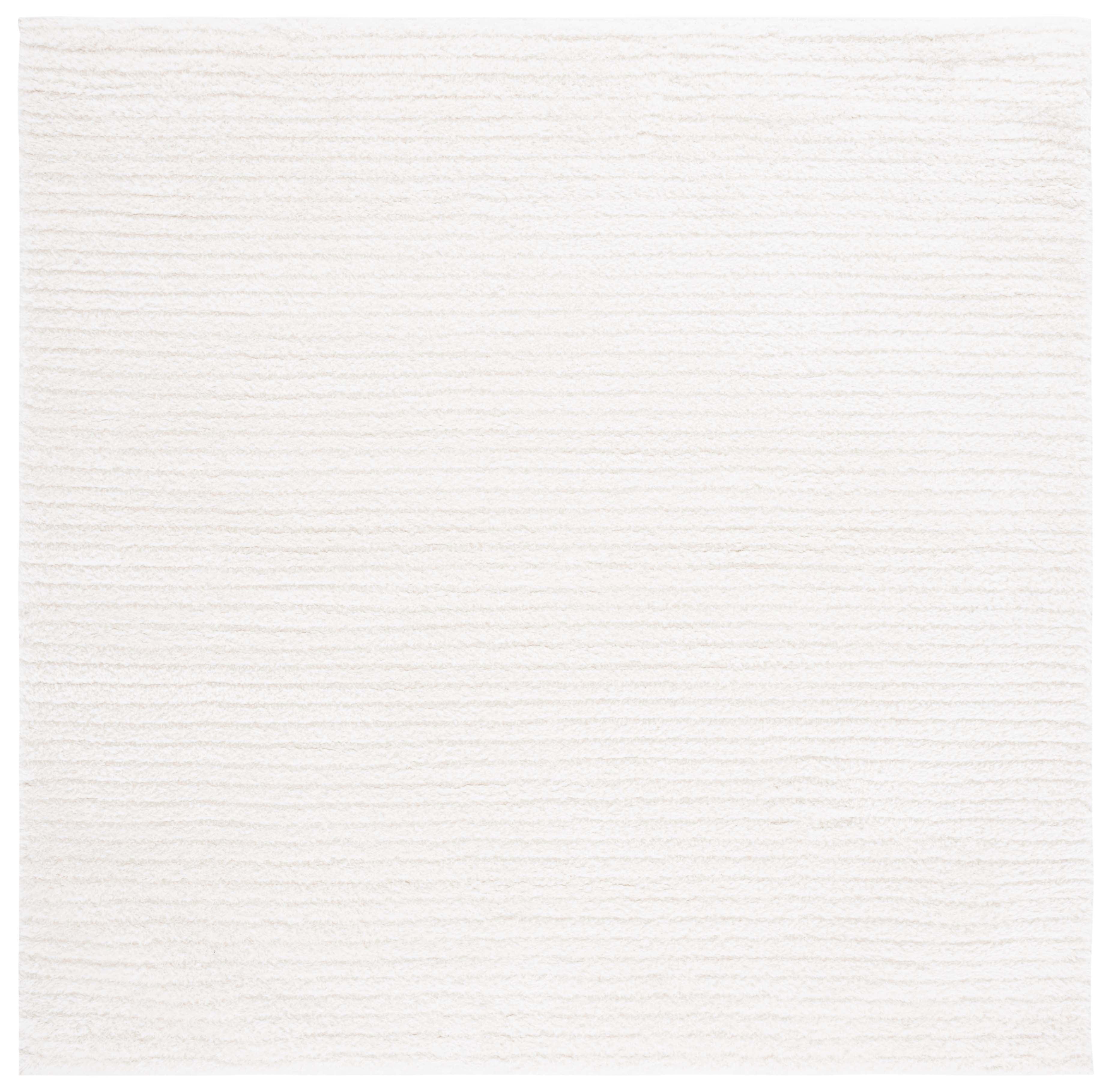 SAFAVIEH Tahoe Candyce Solid Shag Area Rug, Ivory, 6'7" x 6'7" Square