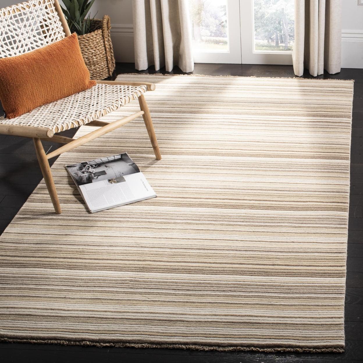 Brookvale Tibetan Hand Loomed Wool Striped Rug