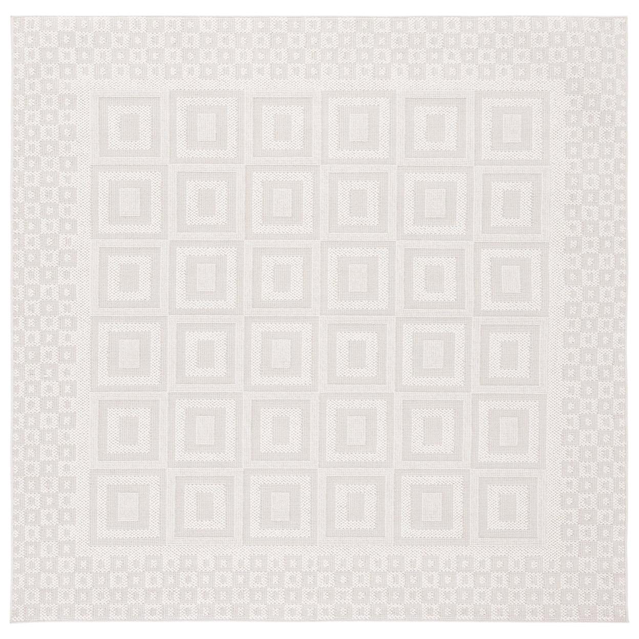 Trends TRD106 Power Loomed Area Rug - Beige/Ivory - 6'7"x6'7" - Safavieh.
