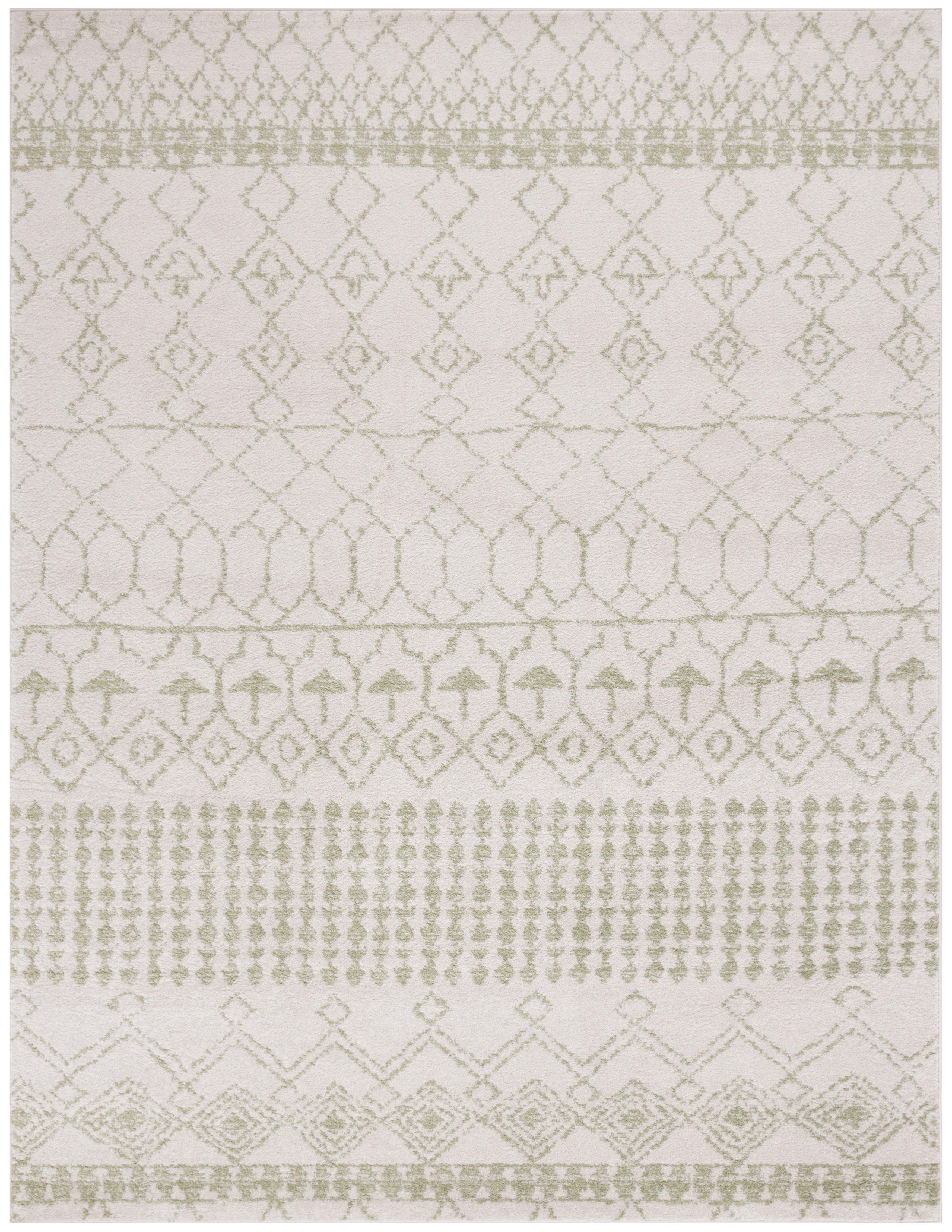 SAFAVIEH Tulum Coriander Oriental Area Rug, Ivory/Sage, 9' x 12'