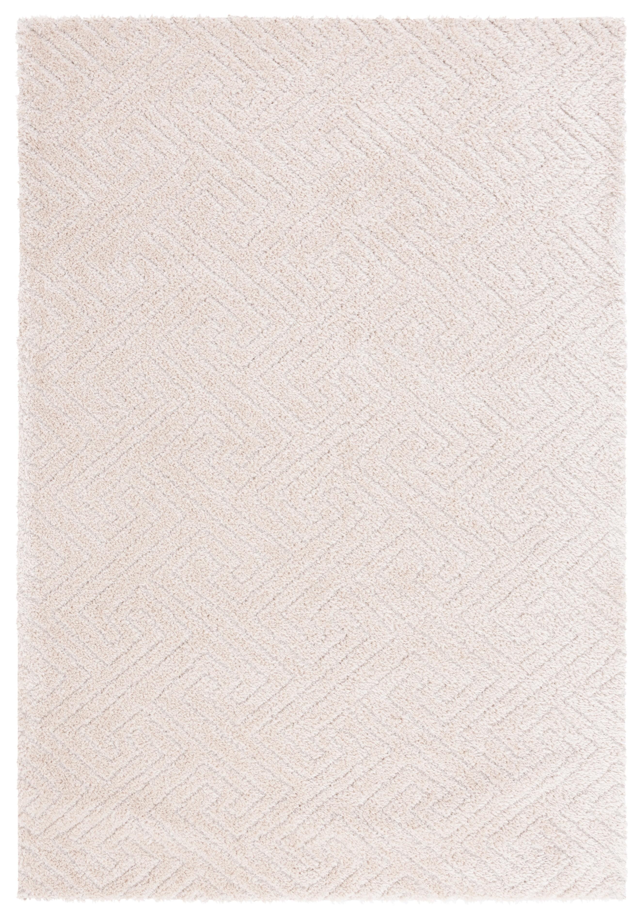 Tahoe Shag THO652 Power Loomed Indoor Area Rug - Beige - 4'x6' - Safavieh