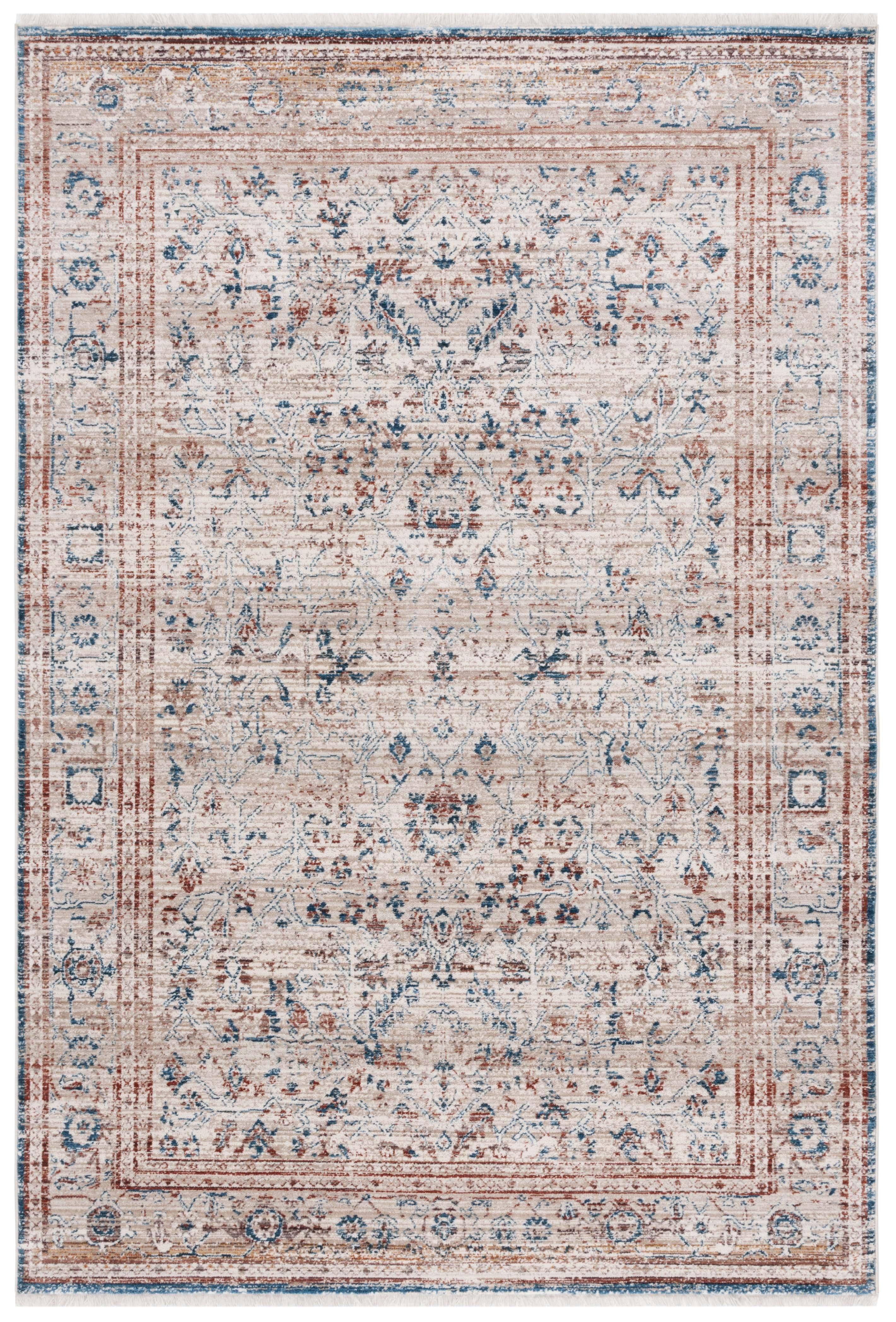Vintage Persian VTP427 Power Loomed Area Rug - Beige/Rust - 5'x7'6" - Safavieh.