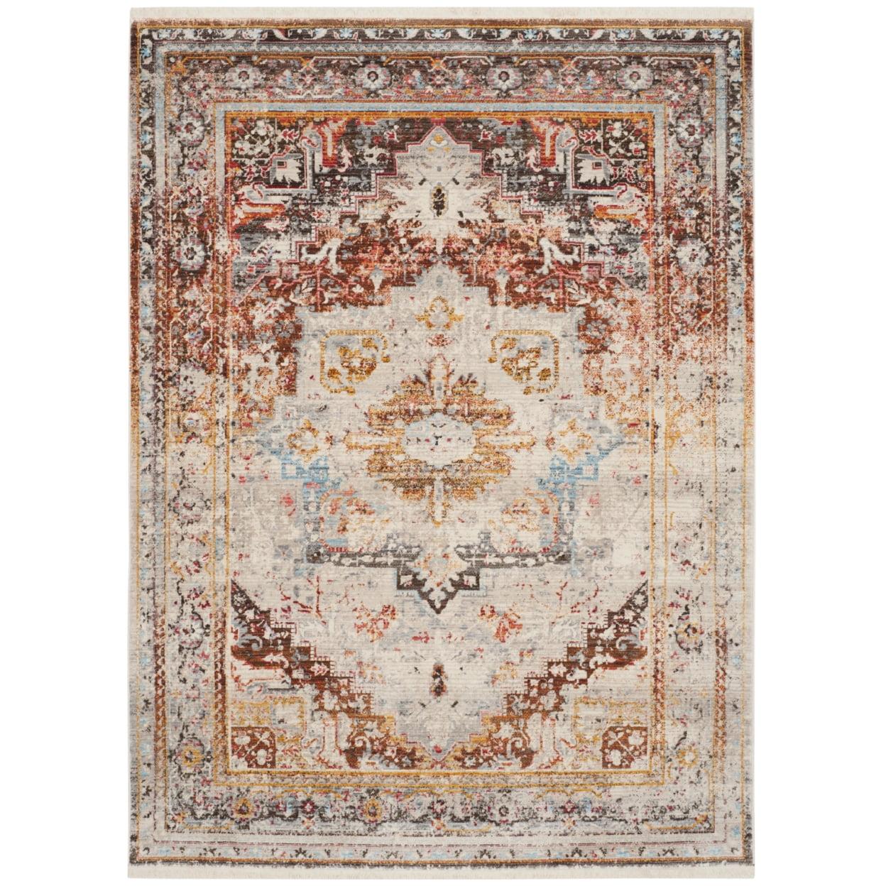 Vintage Persian VTP438 Power Loomed Indoor Area Rug - Cream/Multi - 5'x7'6" - Safavieh
