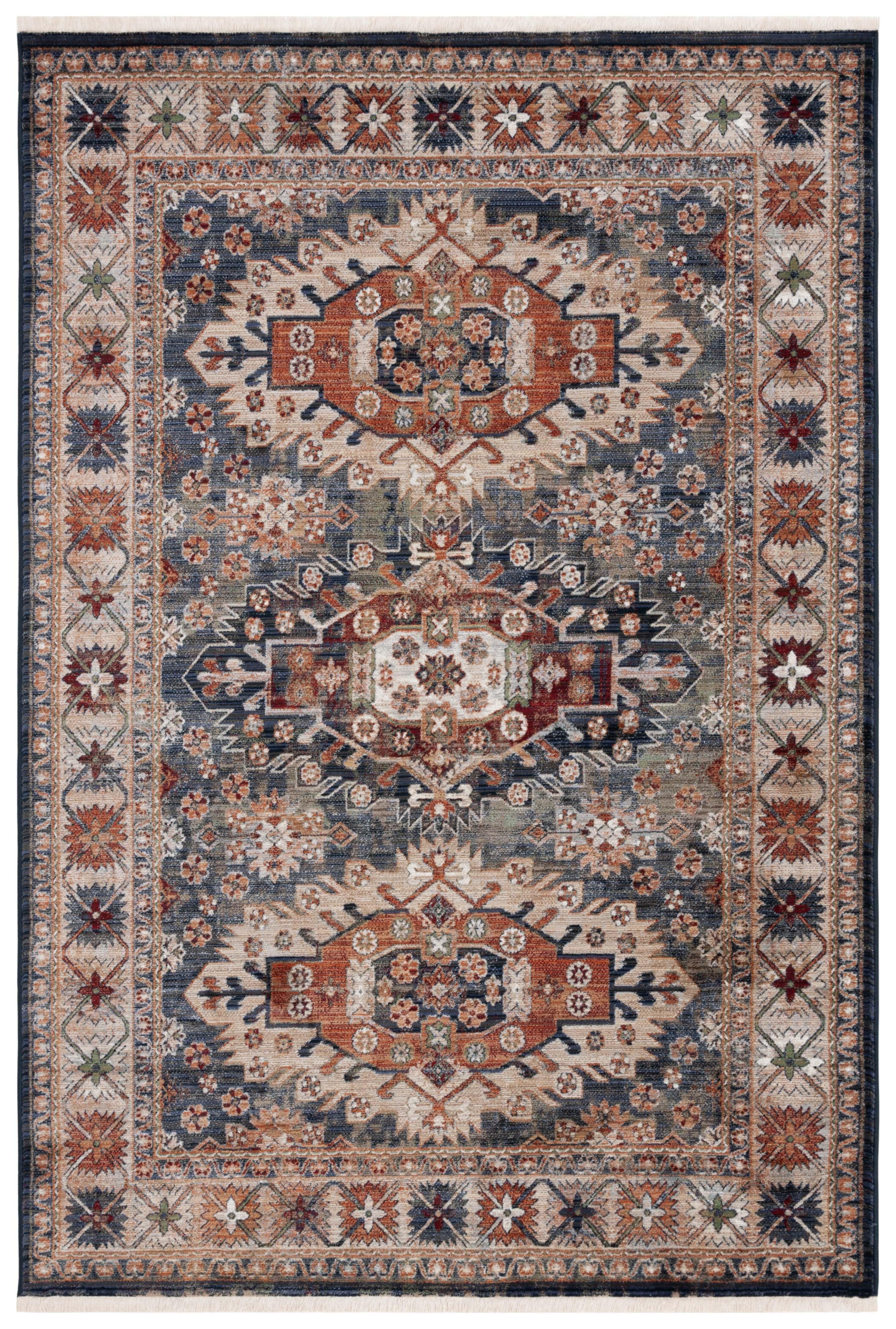 Vintage Persian VTP645 Power Loomed Area Rug - Cream/Rust - 5'3"x7'7" - Safavieh.