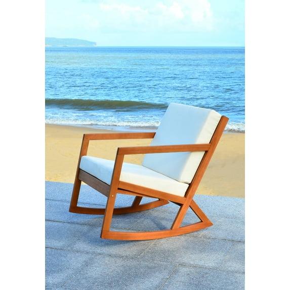 Vernon Rocking Chair Indoor/Outdoor - PAT7013 - Natural/Beige - Safavieh