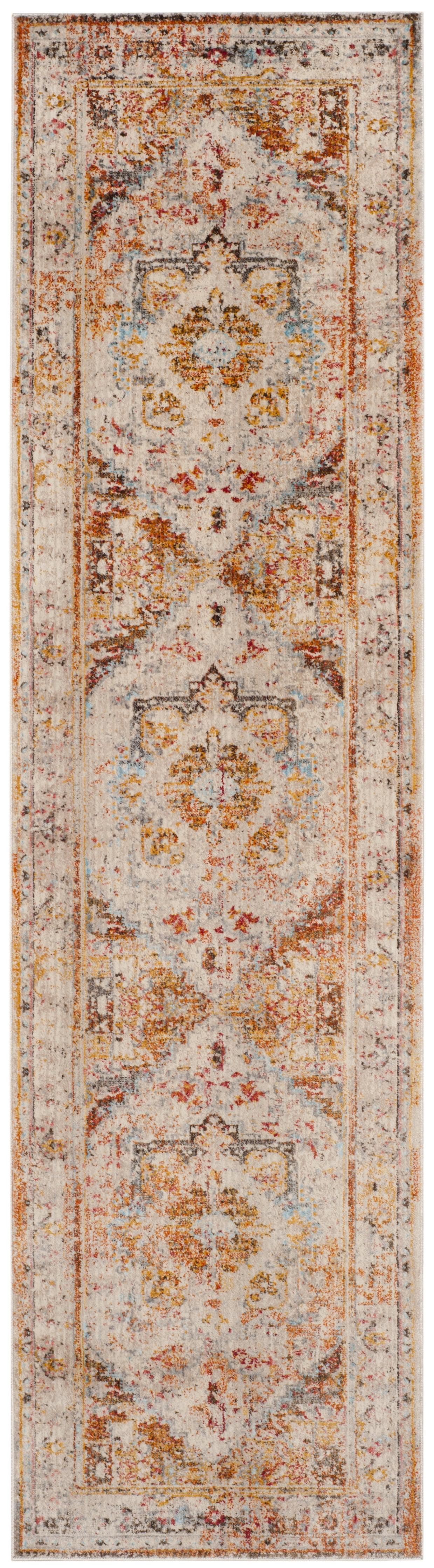 Vintage Persian VTP438 Power Loomed Indoor Runner Rug - Cream/Multi - 2'2"x10' - Safavieh