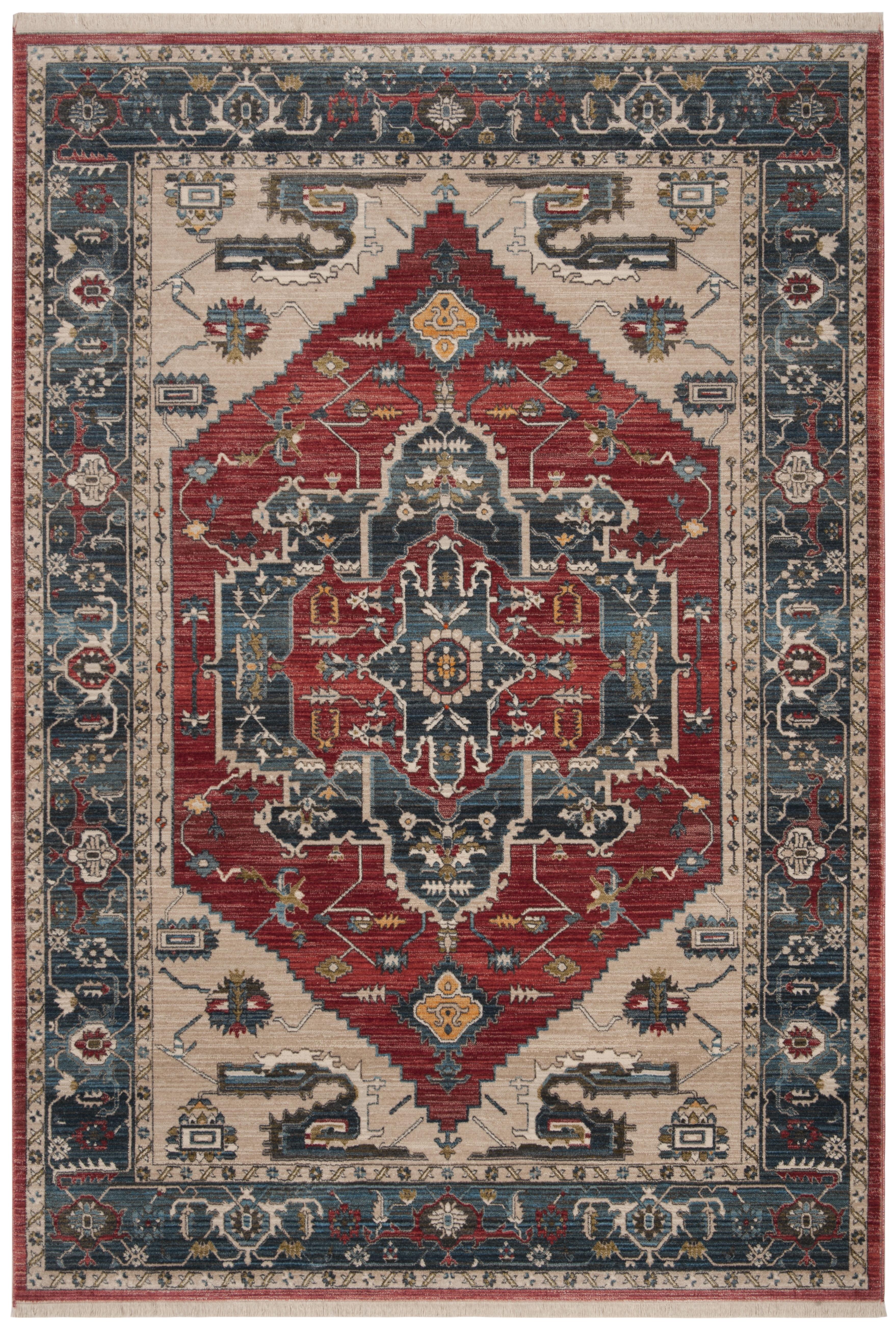 Vintage Persian VTP477 Power Loomed Area Rug - Red/Blue - 9'x11'7" - Safavieh.