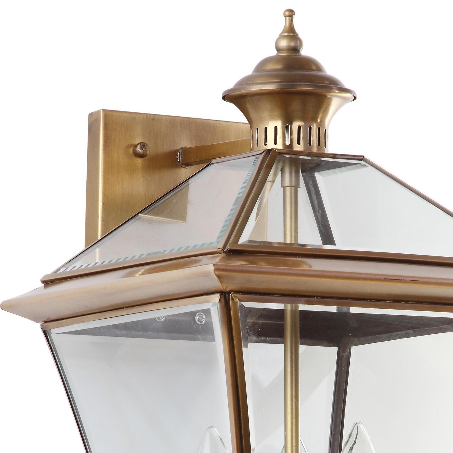 Safavieh Virginia 17.75 in. H Triple Light Rustic Sconce, Brass