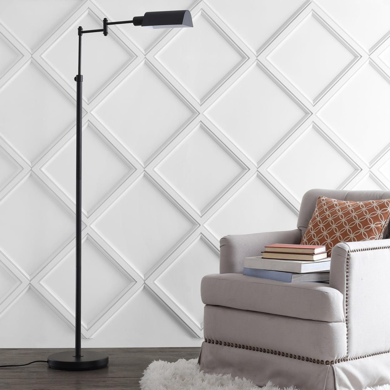 Adjustable Black Contemporary 65'' Metal Orb Floor Lamp