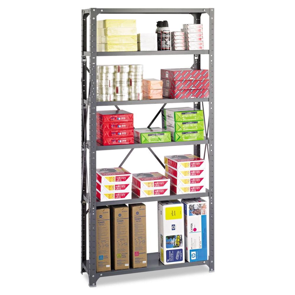 AdjustaFlex 36" Steel Utility 6-Shelf Rack with Diagonal Stabilization