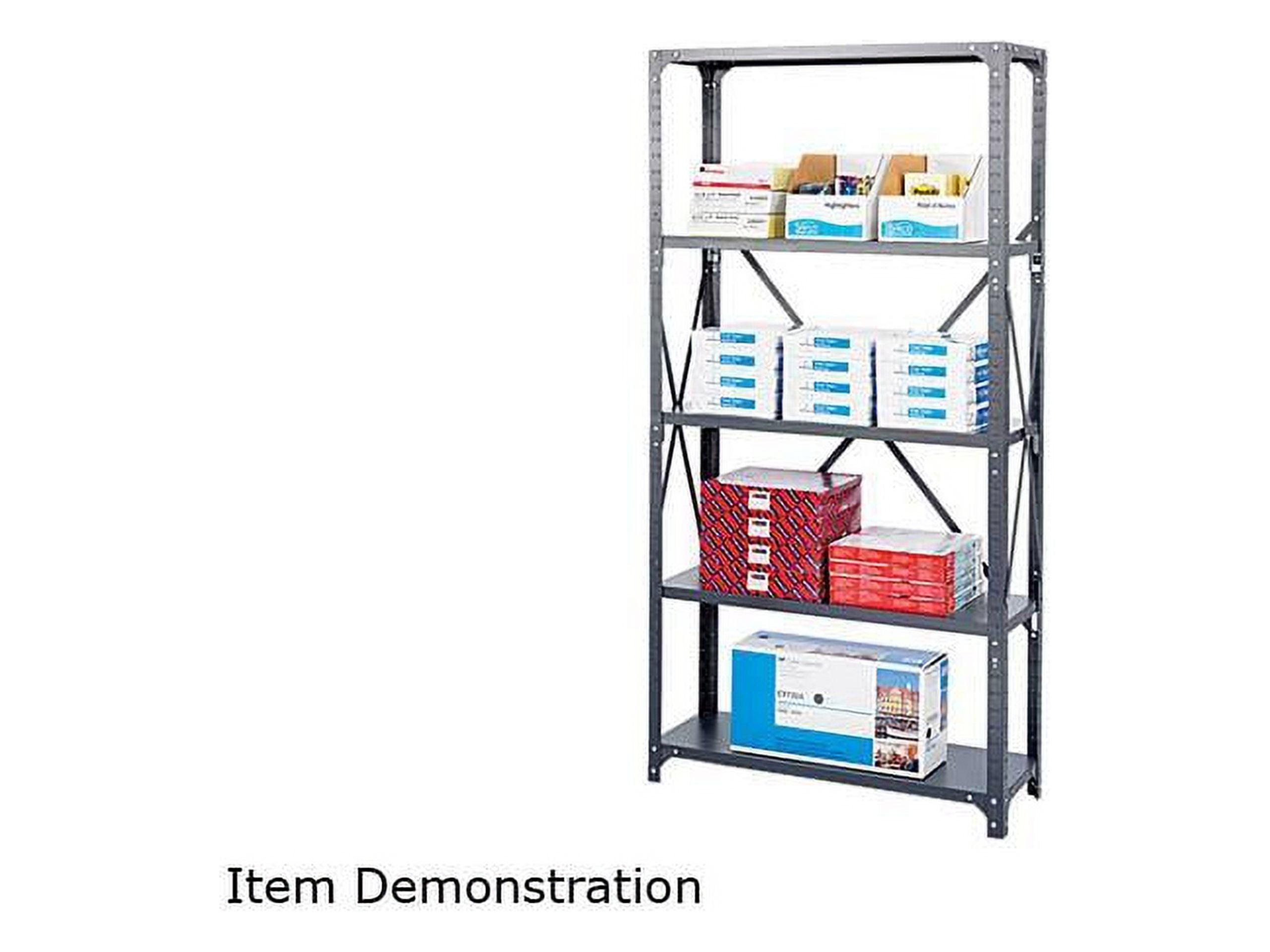 Gray Steel 6-Shelf Adjustable Commercial Rack